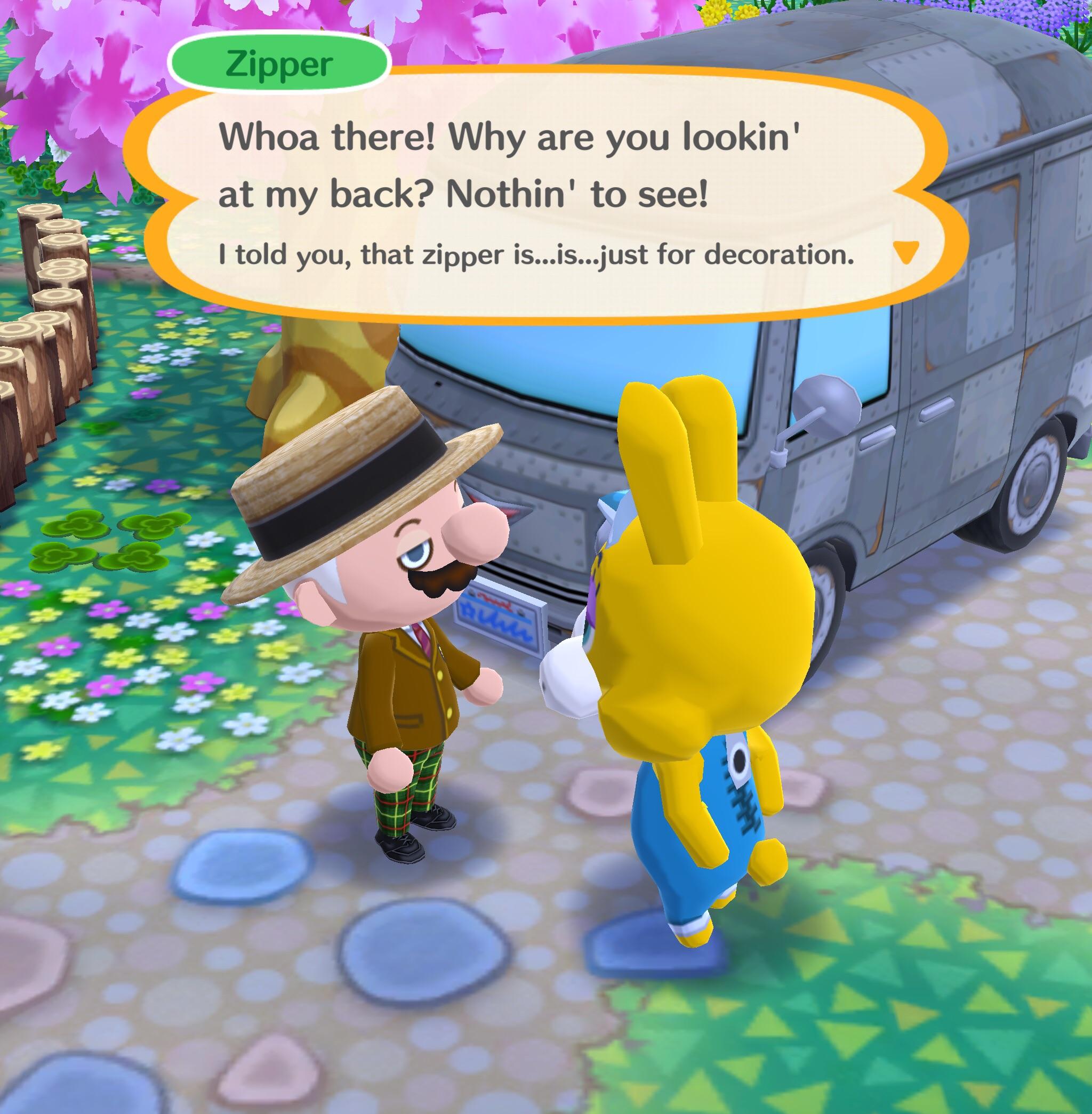 animal crossing zipper creepy Game Dimension