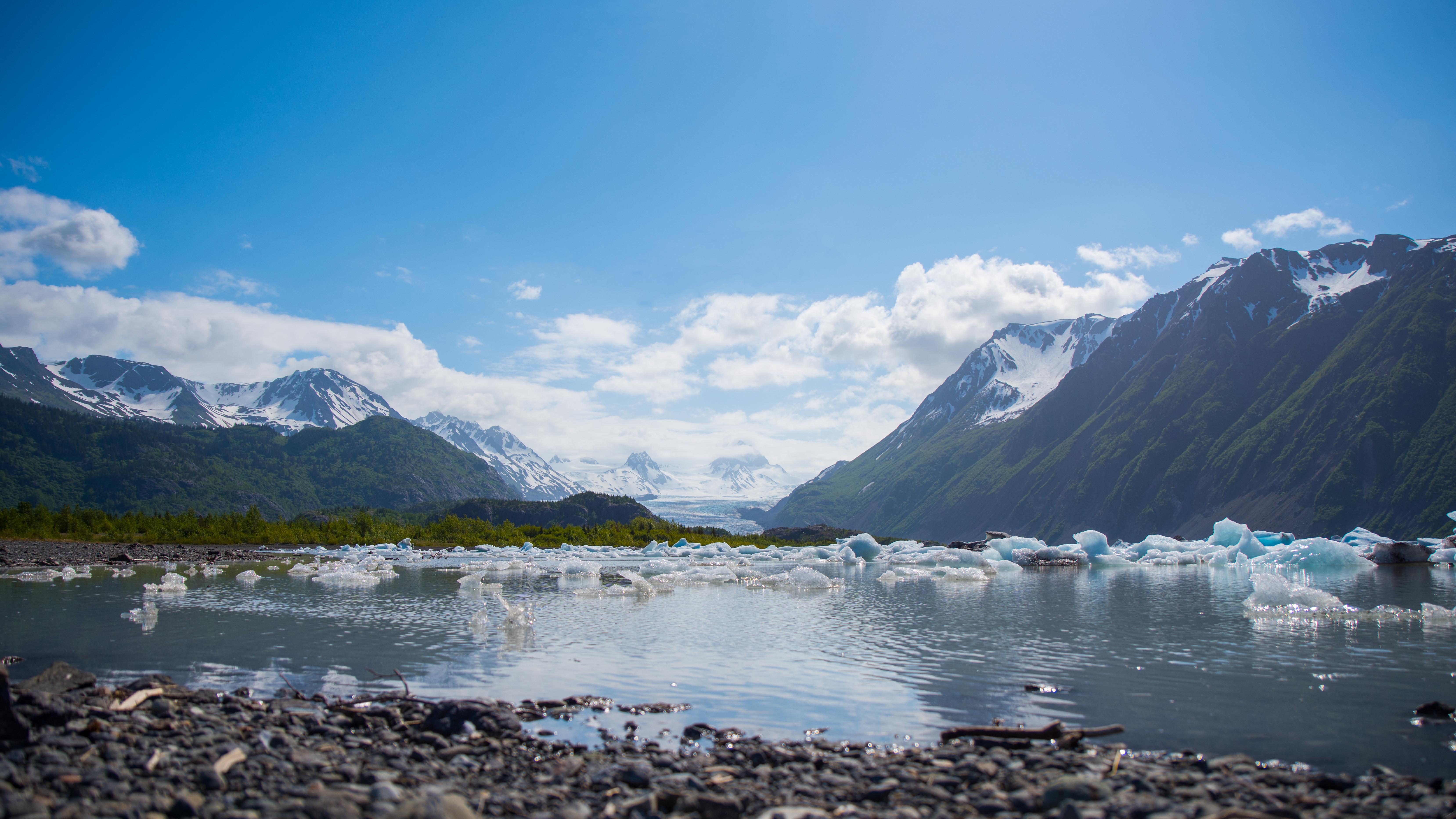 Glacier Lake, Kachemak Bay State Park, Alaska. [6632x3730] r/EarthPorn