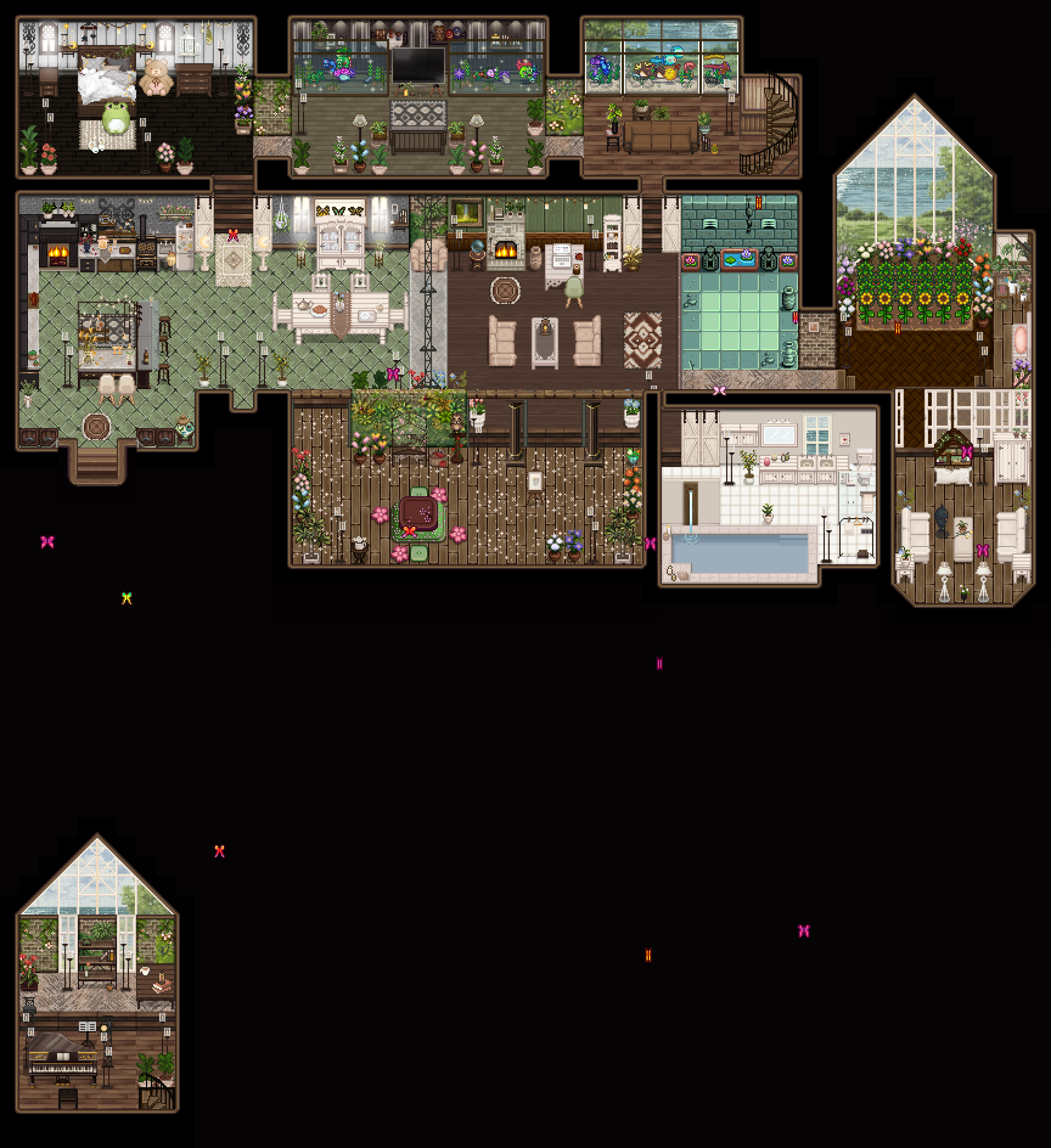 My completed and very modded farmhouse! Check comments for mods ) r