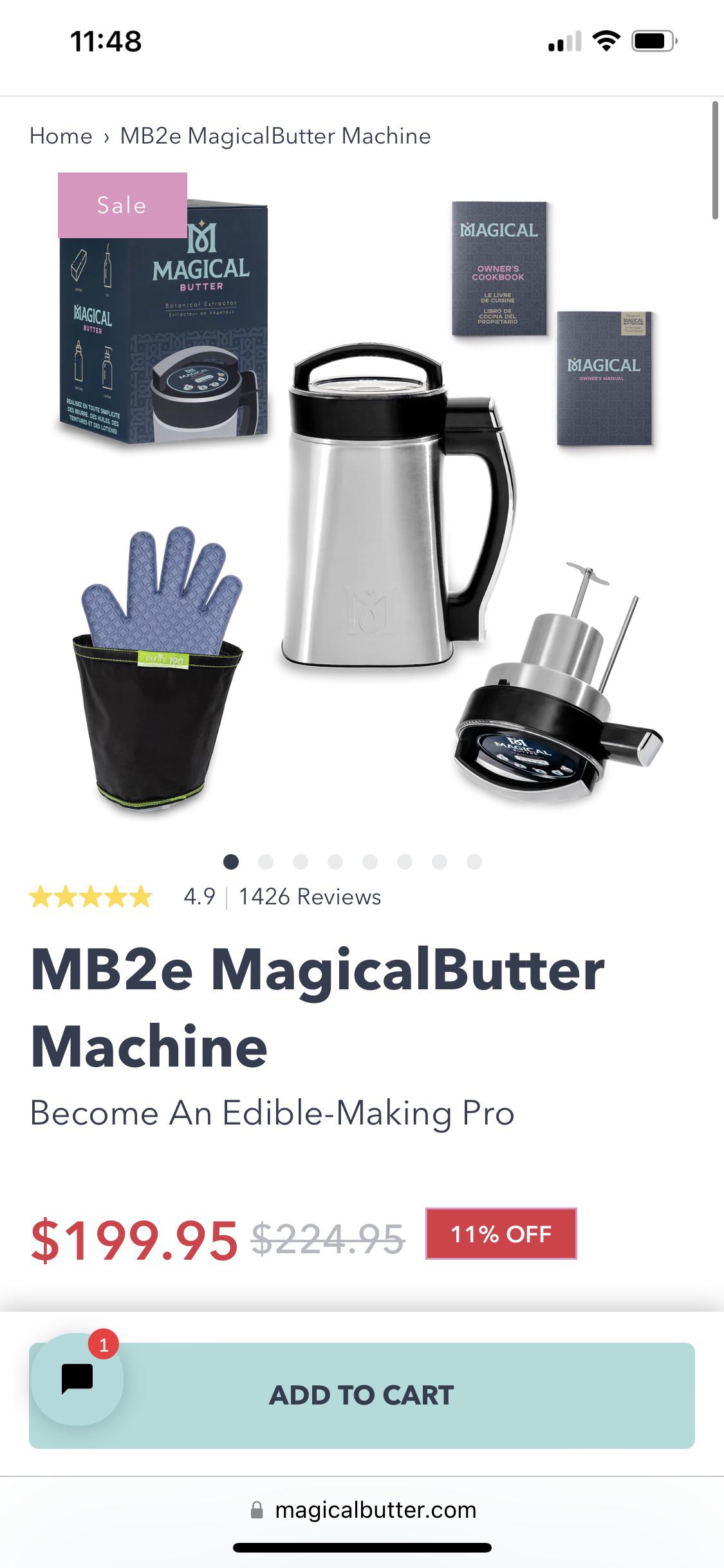 Magical Butter Machine for sale Used once and just don’t use it enough