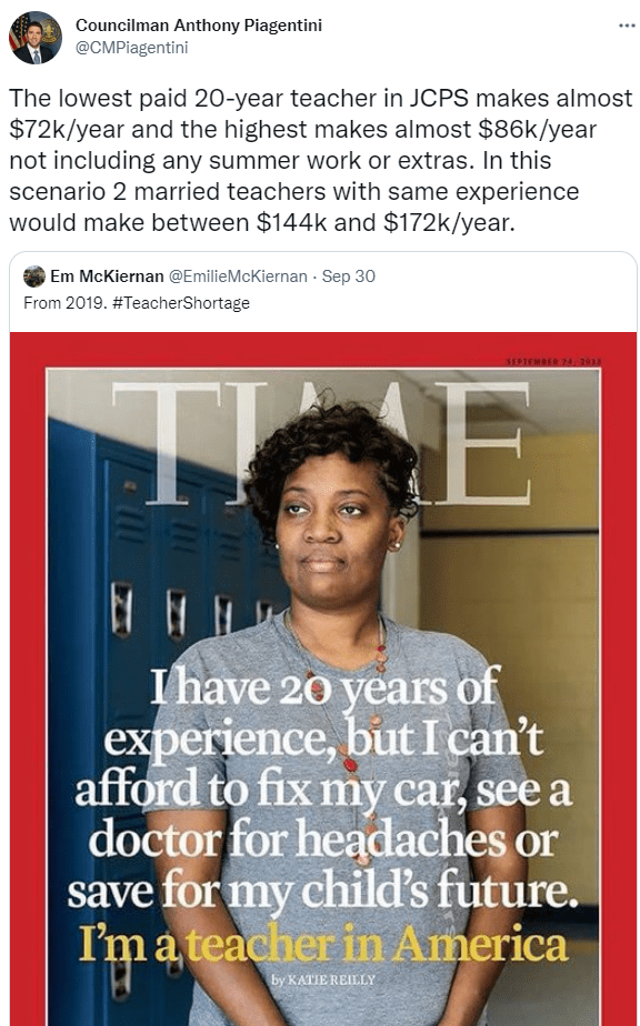 We can't pay teachers because they..... *Checks Notes*.... might get