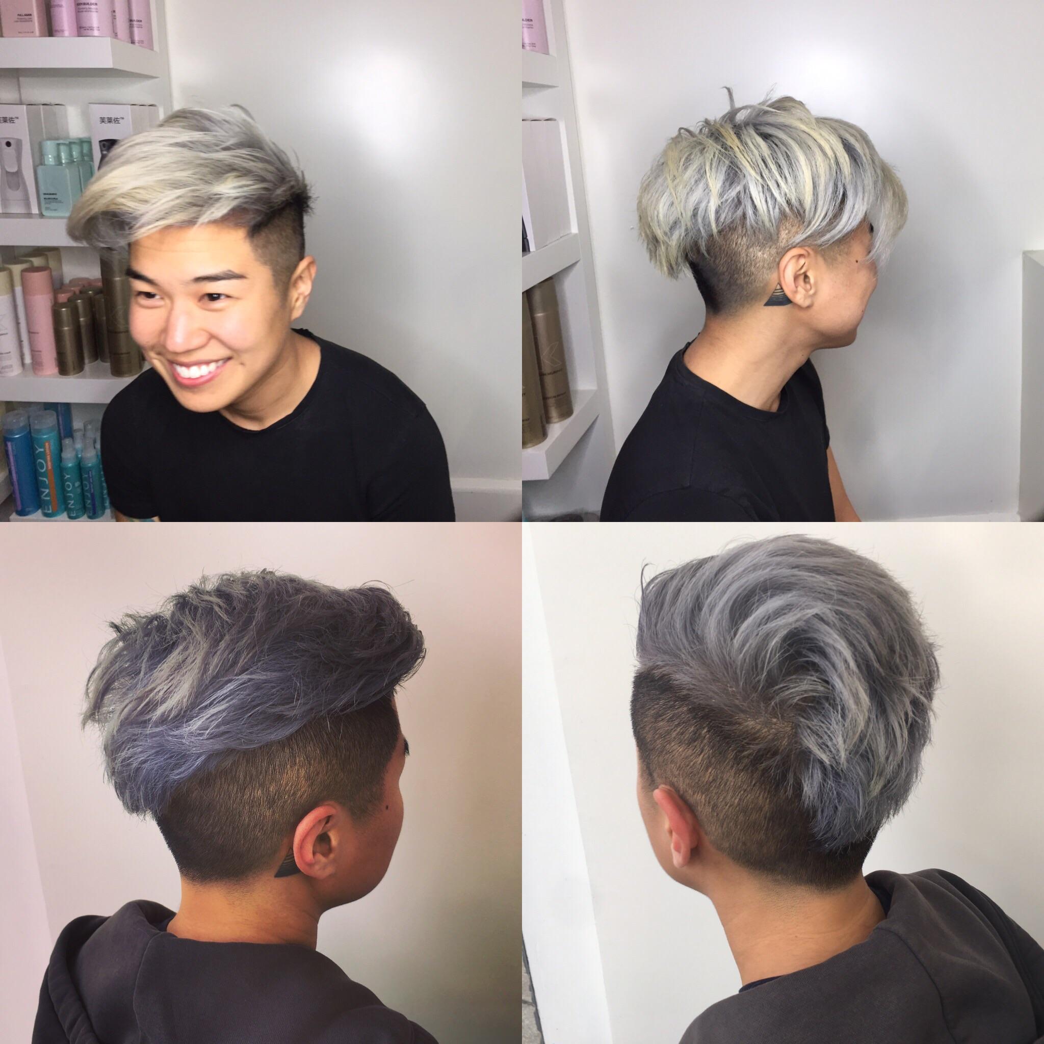Finally got around to bleaching my hair. 💁🏻‍♂️💁🏻💅🏼 r/ftm