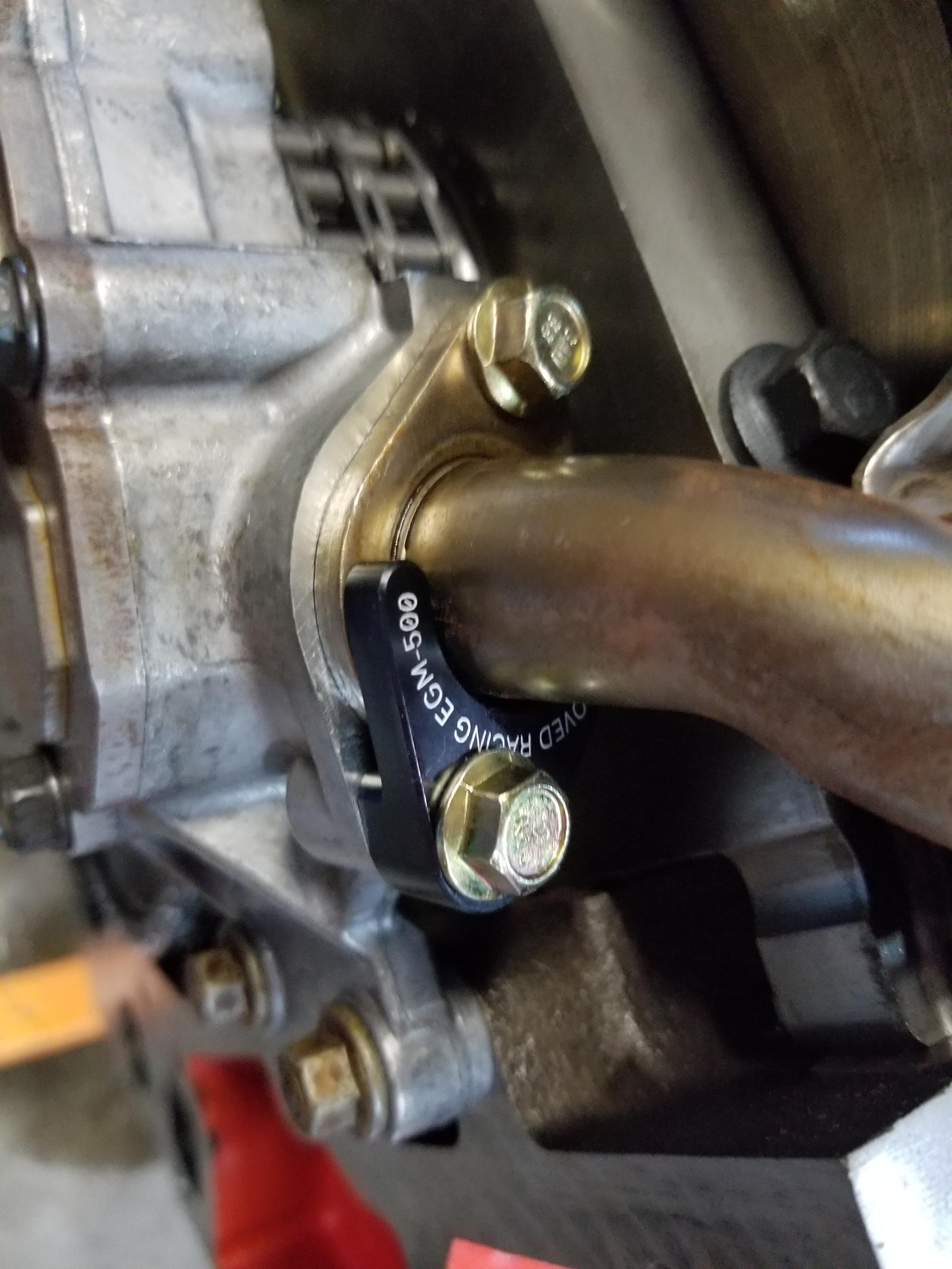 Piece of mind right there. Oil pickup tube backup clamp. Keeps the