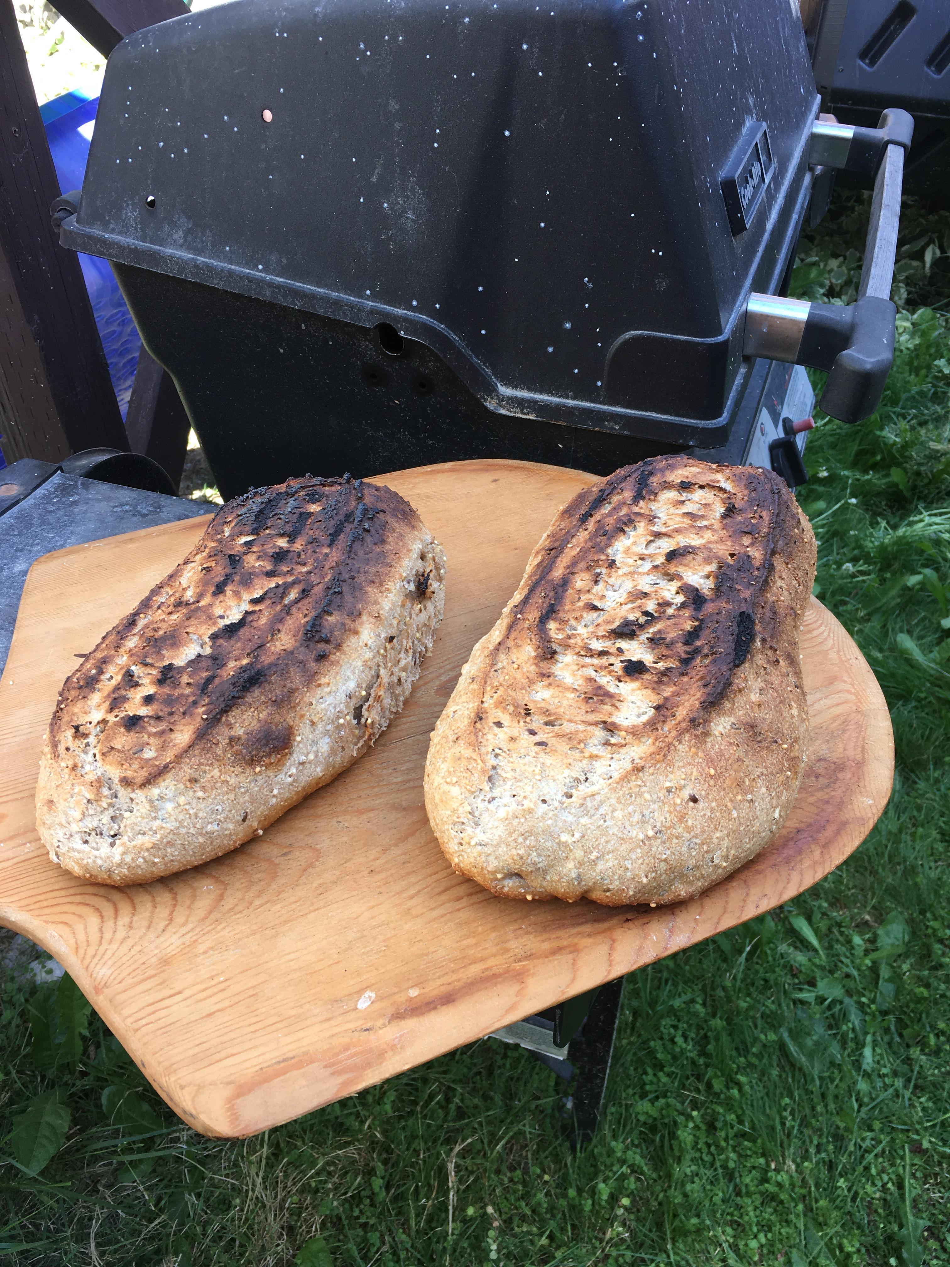 BBQ sourdough bread. When it’s a heat wave but you‘ve got to have your