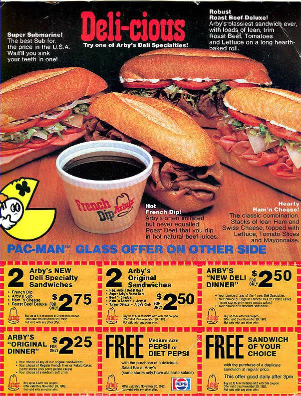 Who wants some Arby’s tonight? (1982) r/80sfastfood
