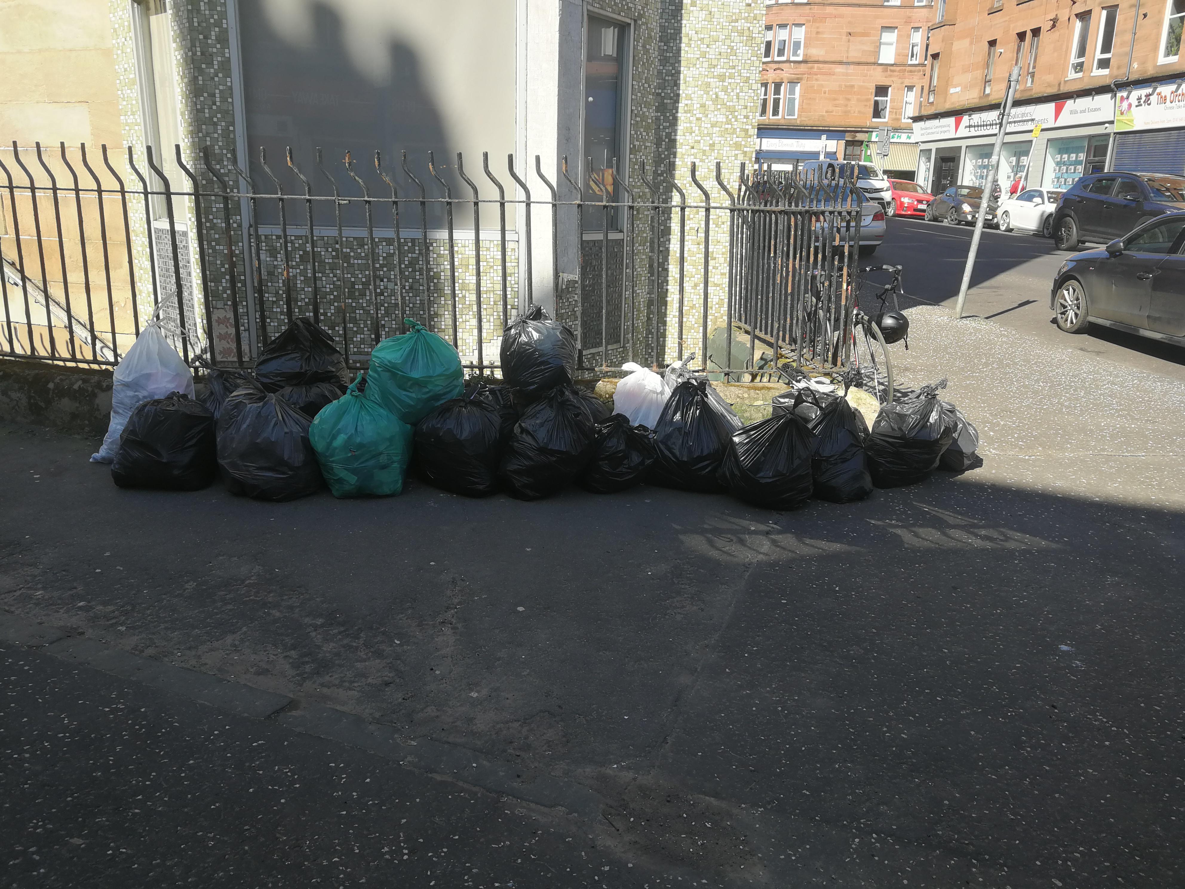 Huge thanks to everyone who came out to help today. About 20 bin bags