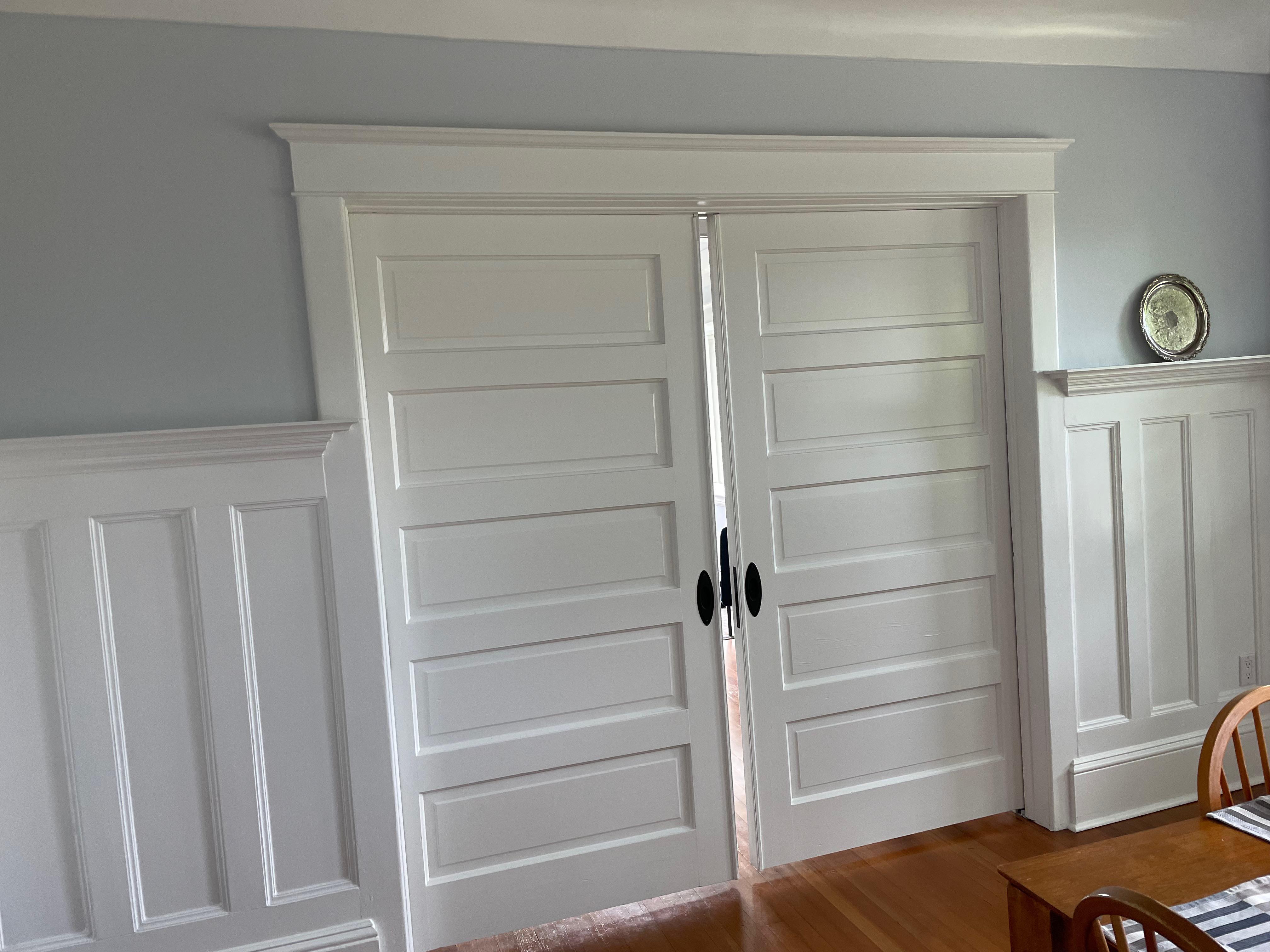 Pocket doors won’t close. They are awesome and I’d love for them to