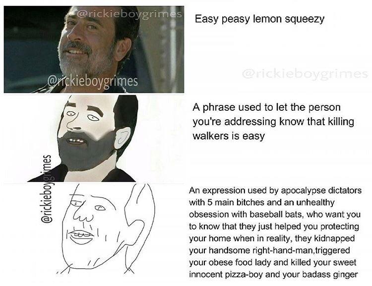 easy peasy lemon squeezy (meme by rickieboygrimes on instagram) r
