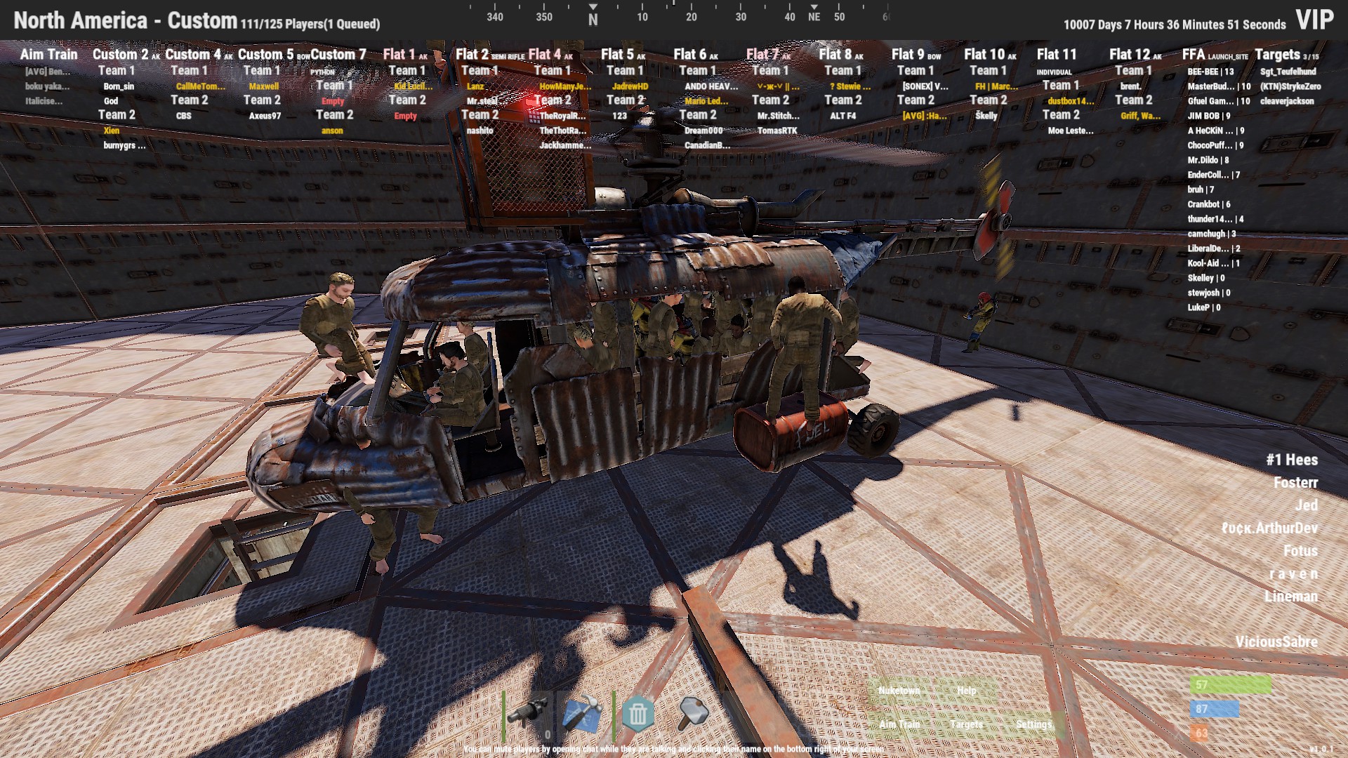 So how many people can you fit in a scrap helicopter