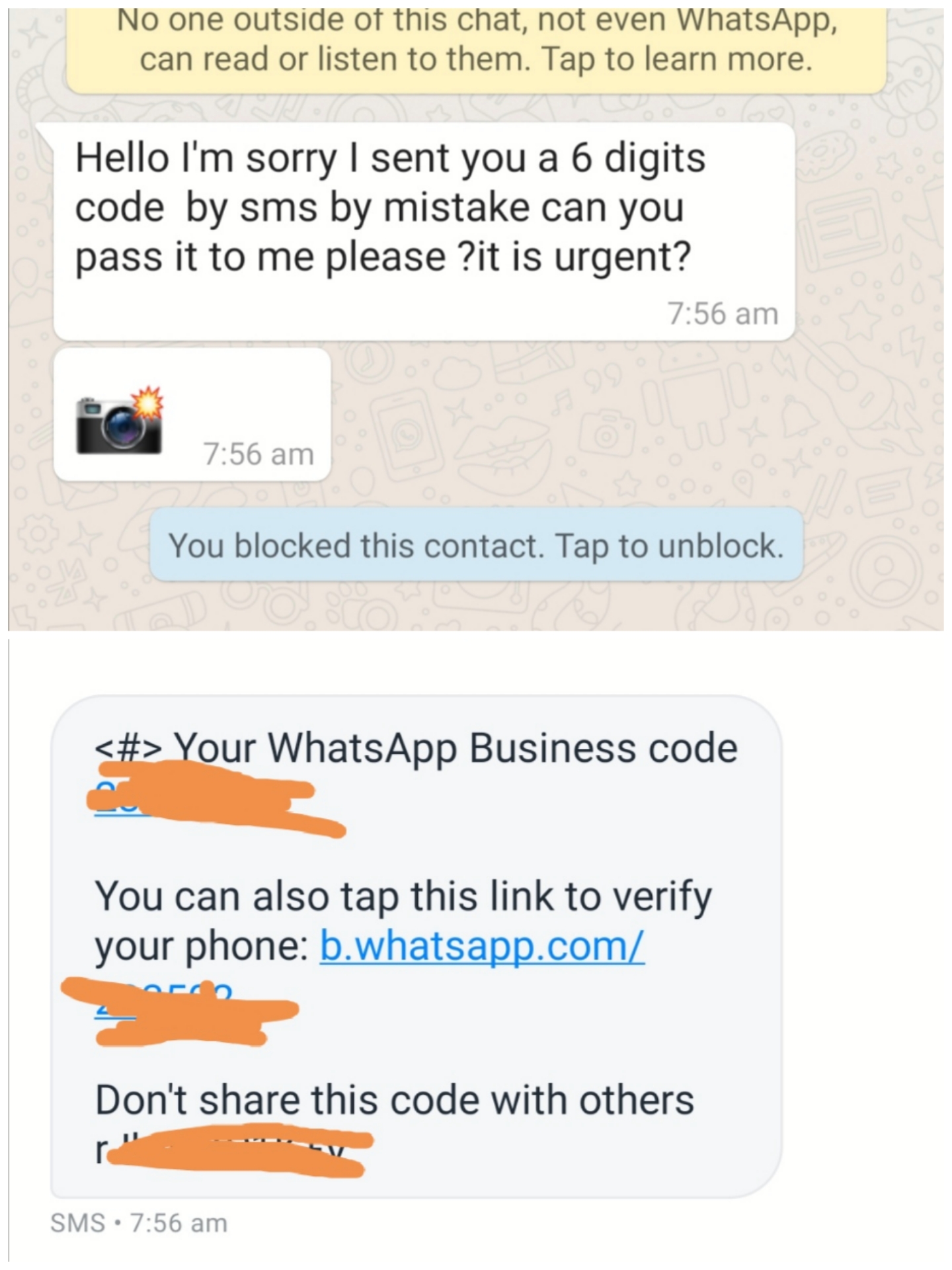 Classic whatsapp scam Scams