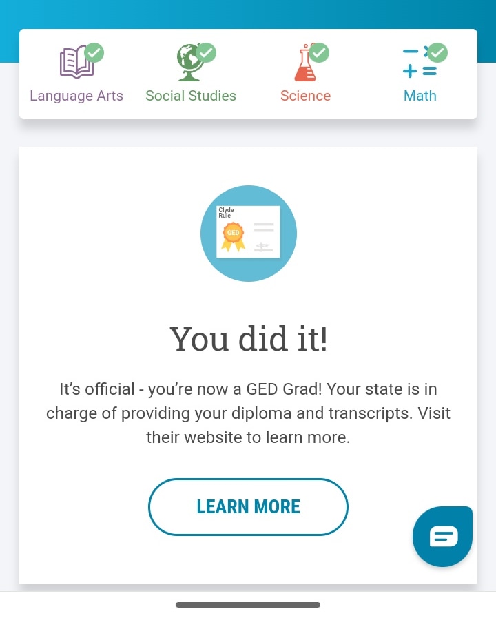 Finally passed the math test today! r/GED