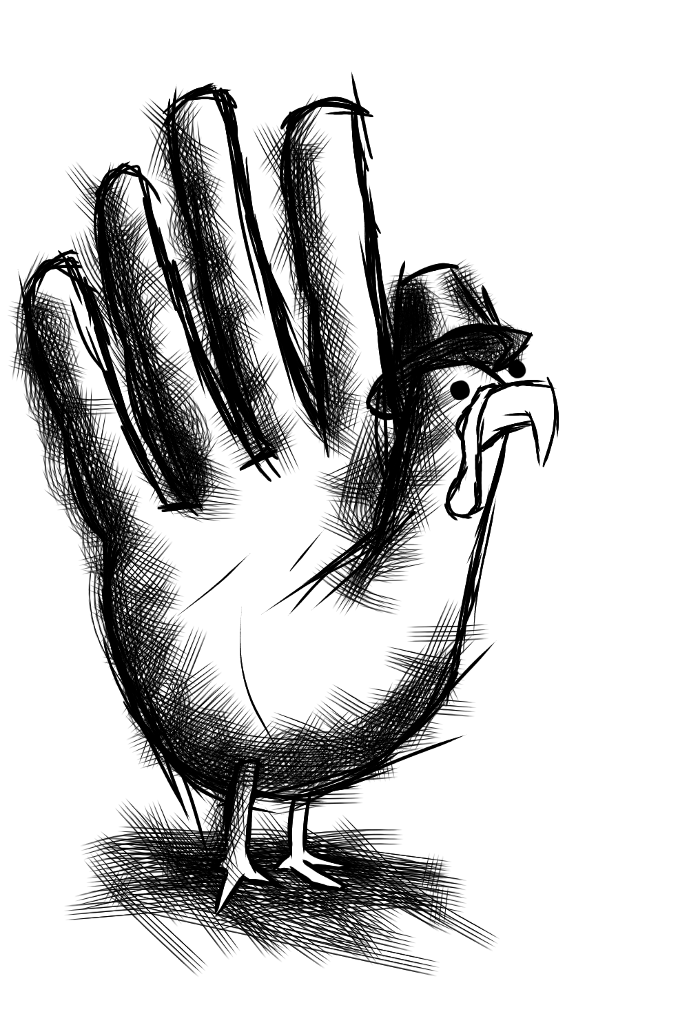 Decided to draw a hand turkey for the holiday! Just like when I was a