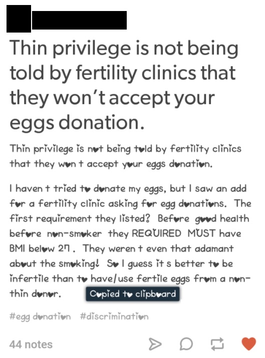 Egg donation r/fatlogic