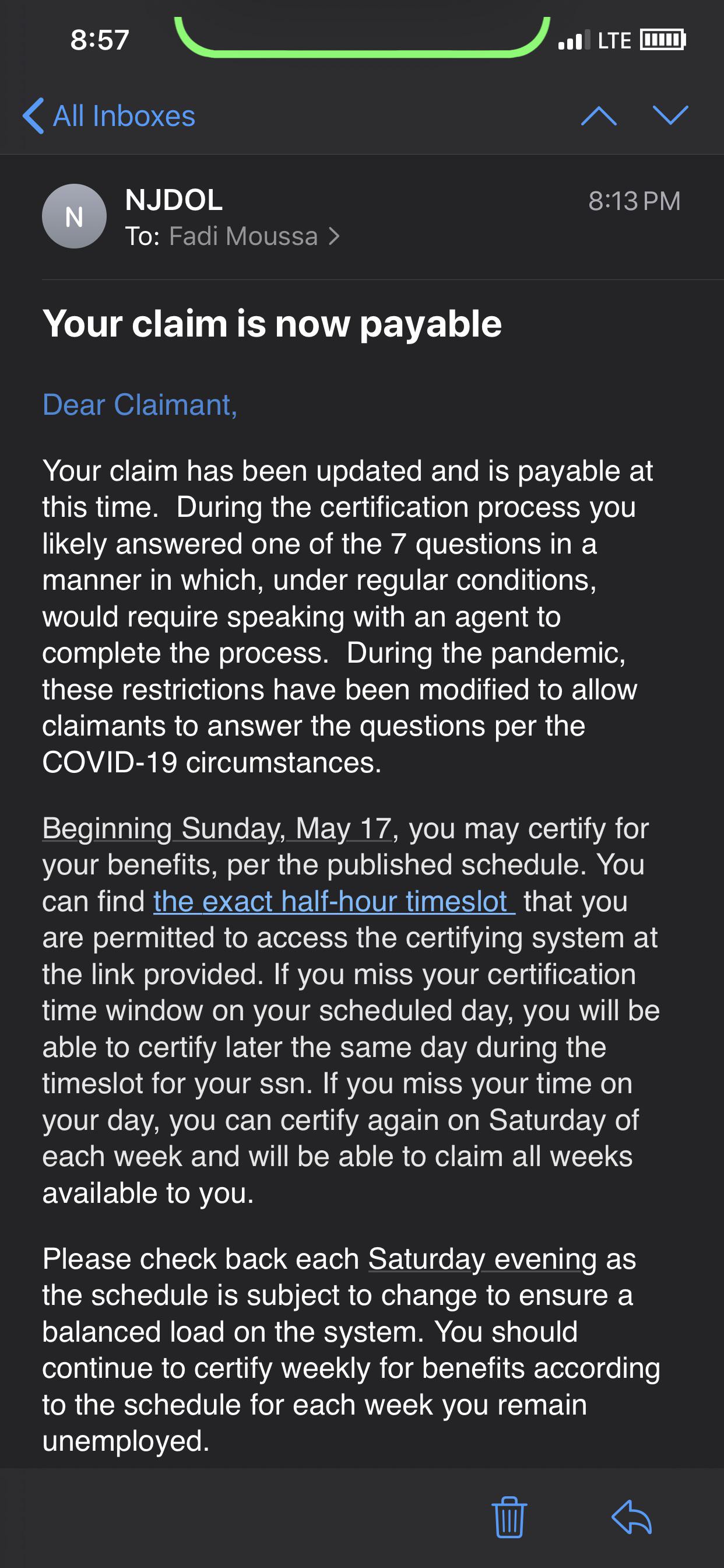 [New Jersey] So I just got this email today And I’m genuinely confused