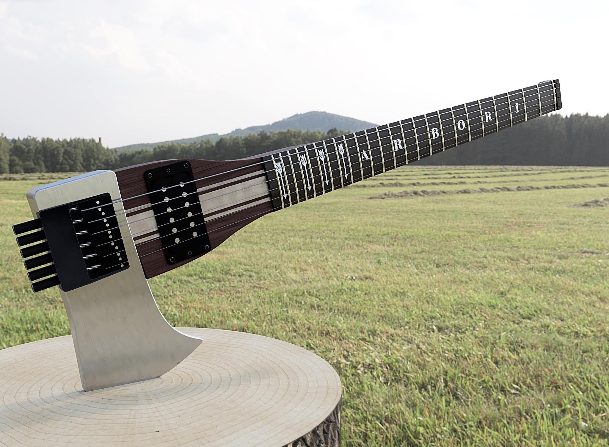 Another render of an guitar build. r/Fusion360