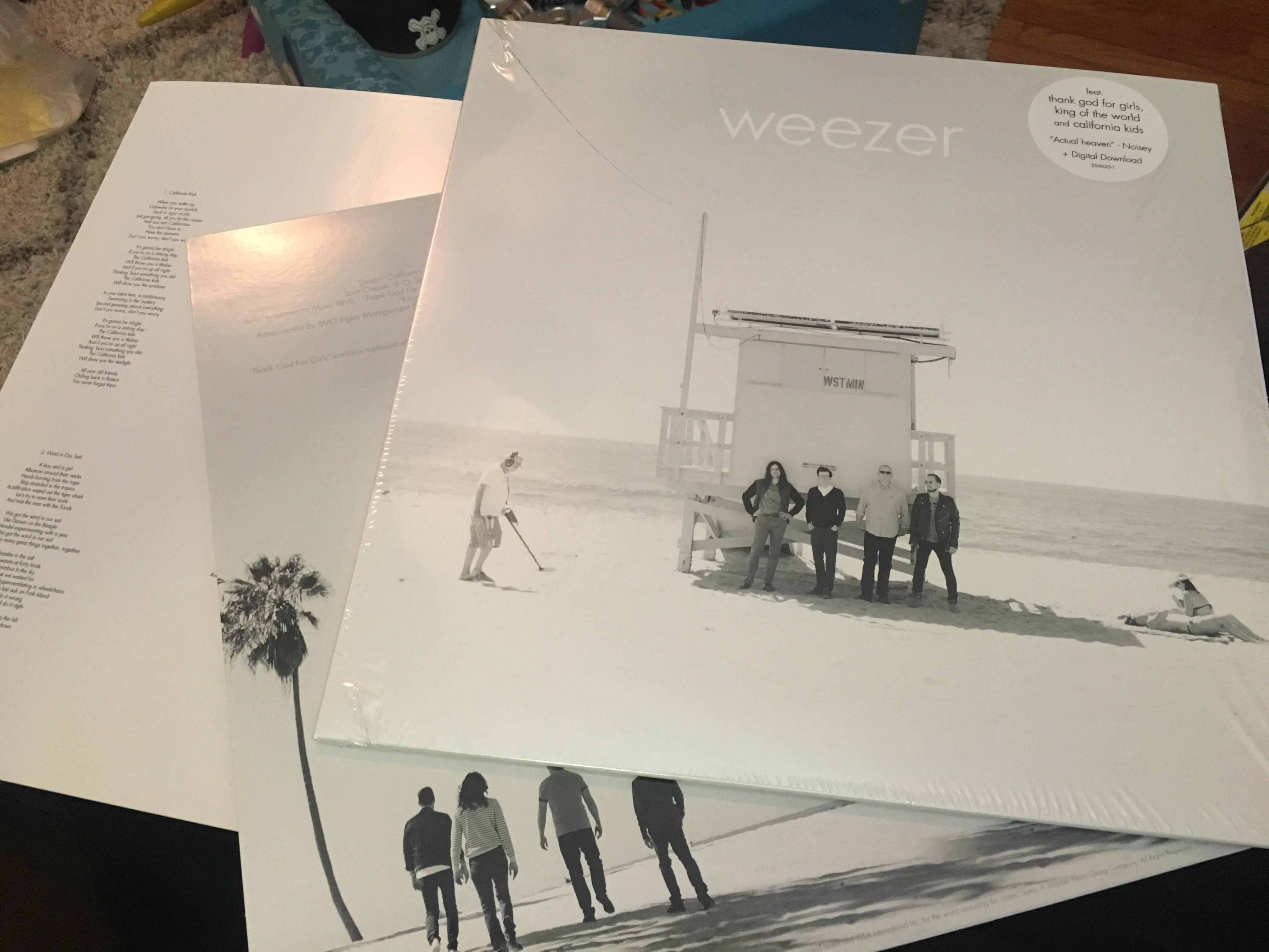 In awe of my beautiful new White Album vinyl. 3 albums down! r/weezer