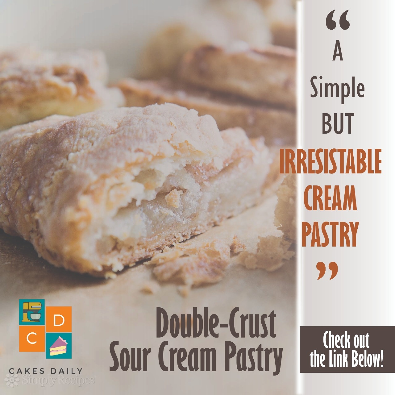 DoubleCrust Sour Cream Pastry Recipe👇 r/Cakes