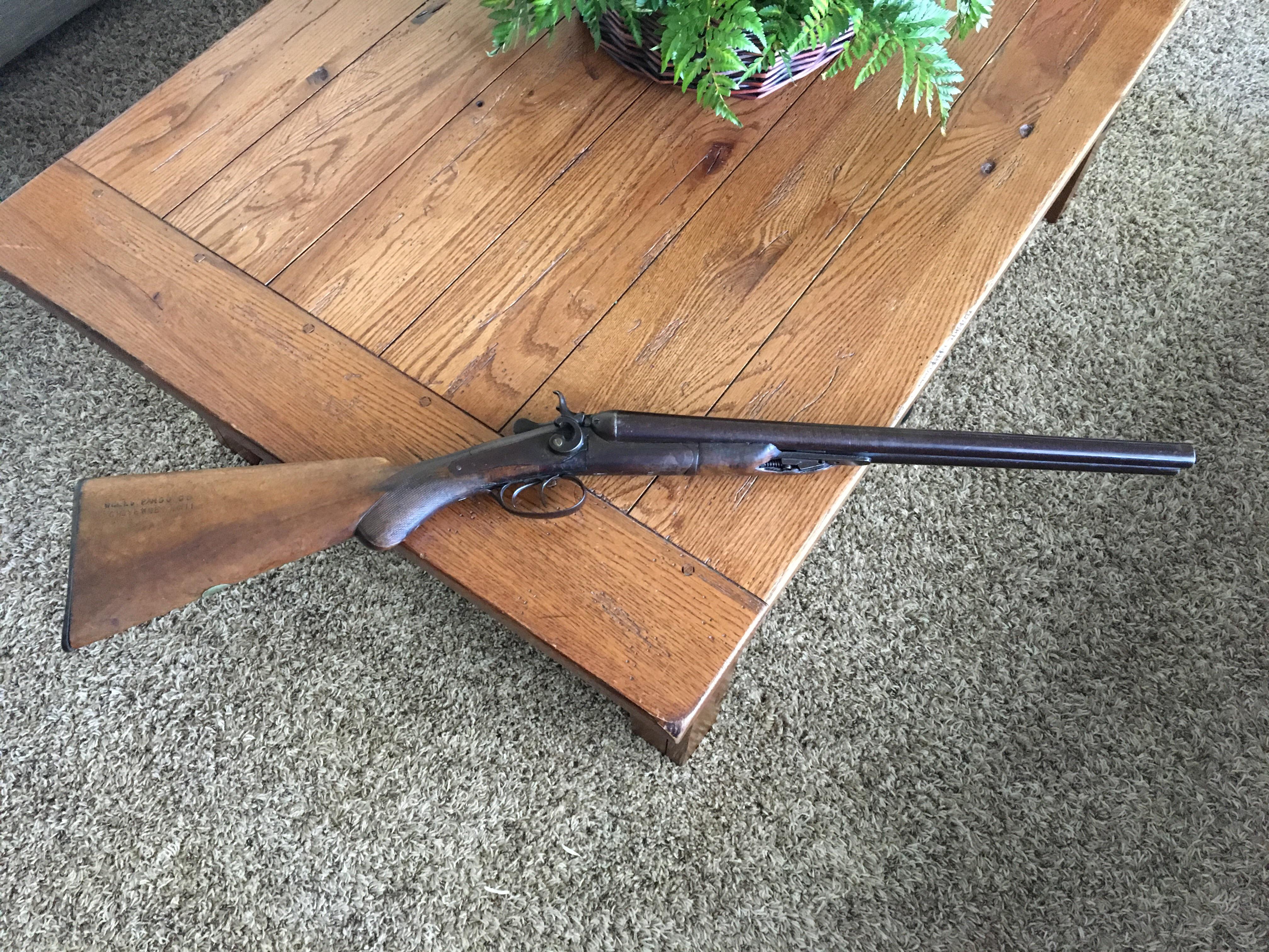 W. Richards 12ga Black Powder Double Barrel Shotgun. Zoom in on the