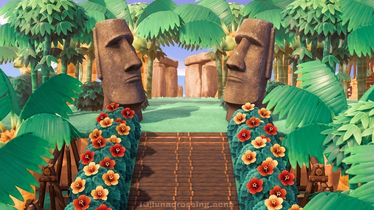 What’s a tropical island without a Moai Statue ? r/AnimalCrossing