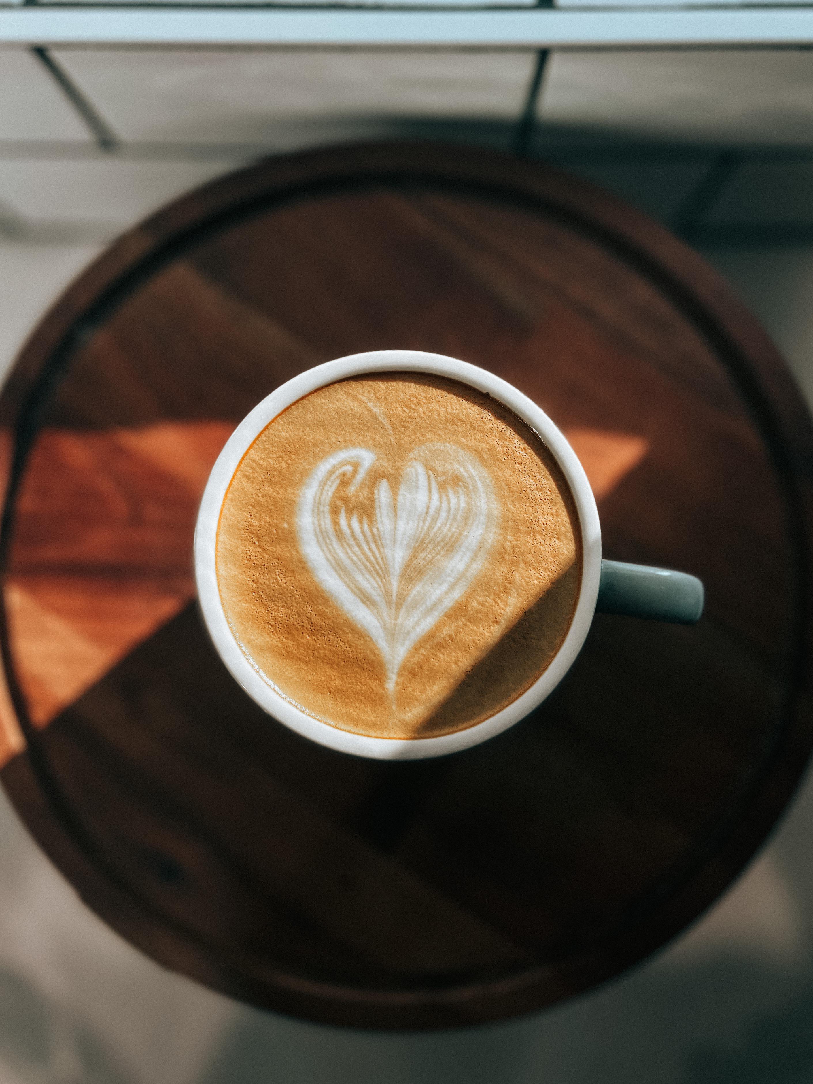 Another morning latte featuring Black & White Roasters The Natural