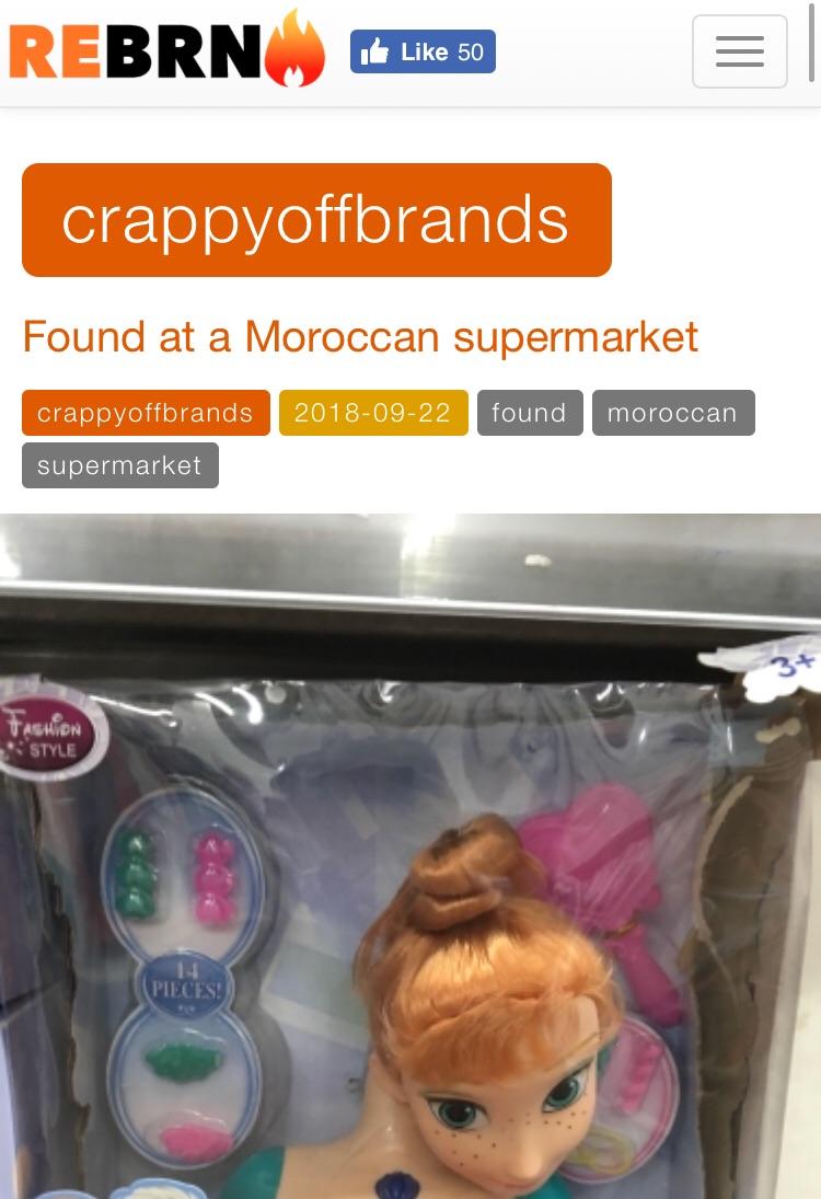 Found this Reddit knockoff r/crappyoffbrands