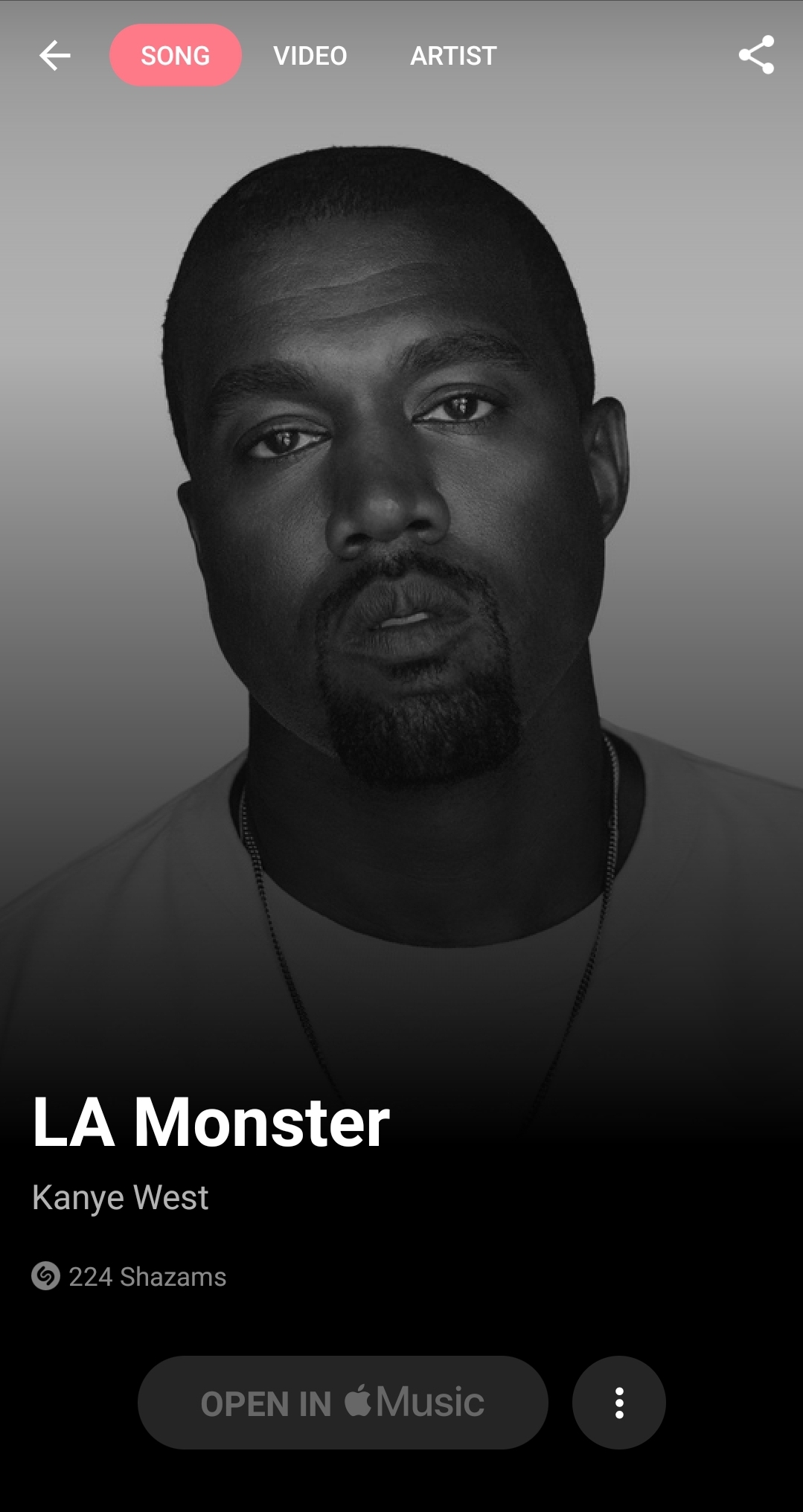 If you Shazam other Kanye leaked songs usually it comes with other