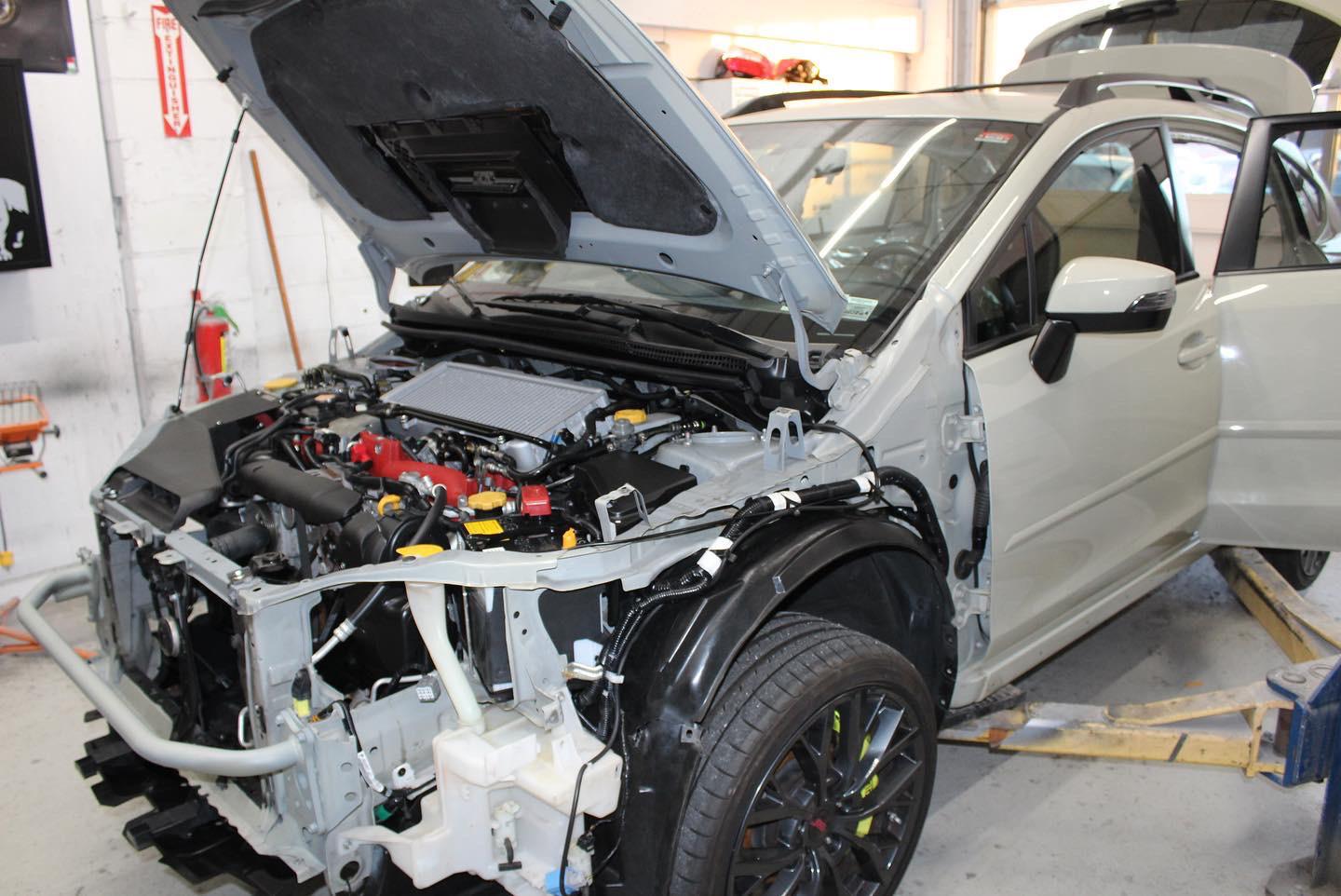Don’t know if this belongs but my STI swapped crosstrek is almost ready