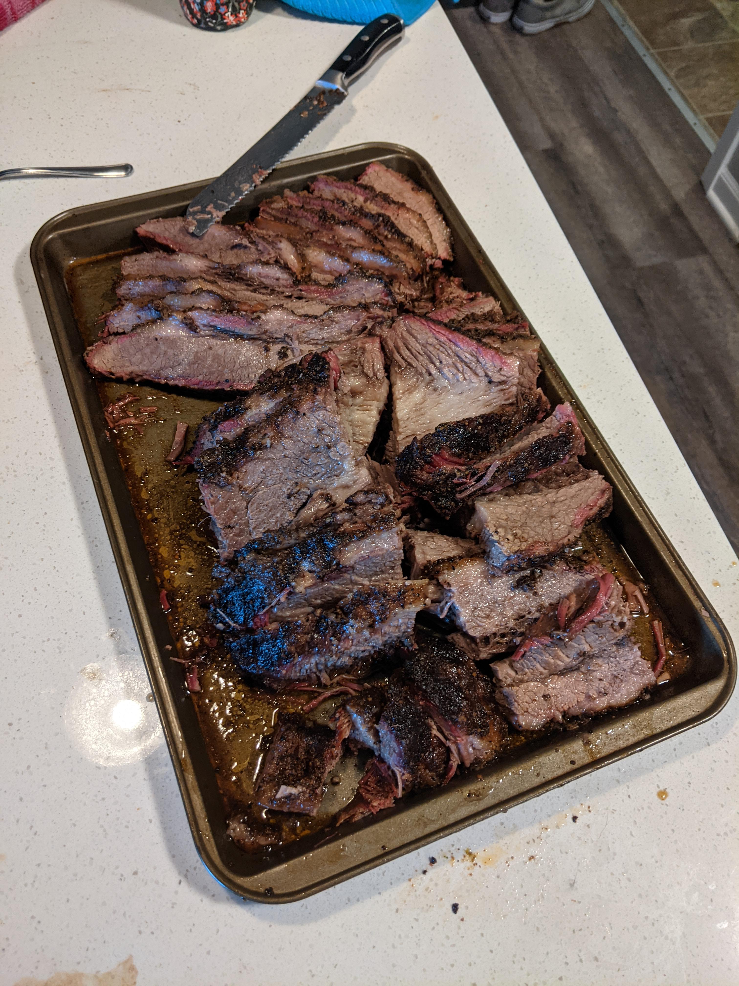 Smoked my first Brisket on er Kettle yesterday r/BBQ