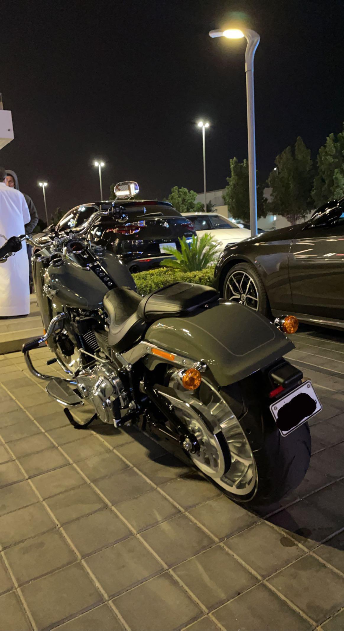 Deadwood green in modern lights 💀 Harley