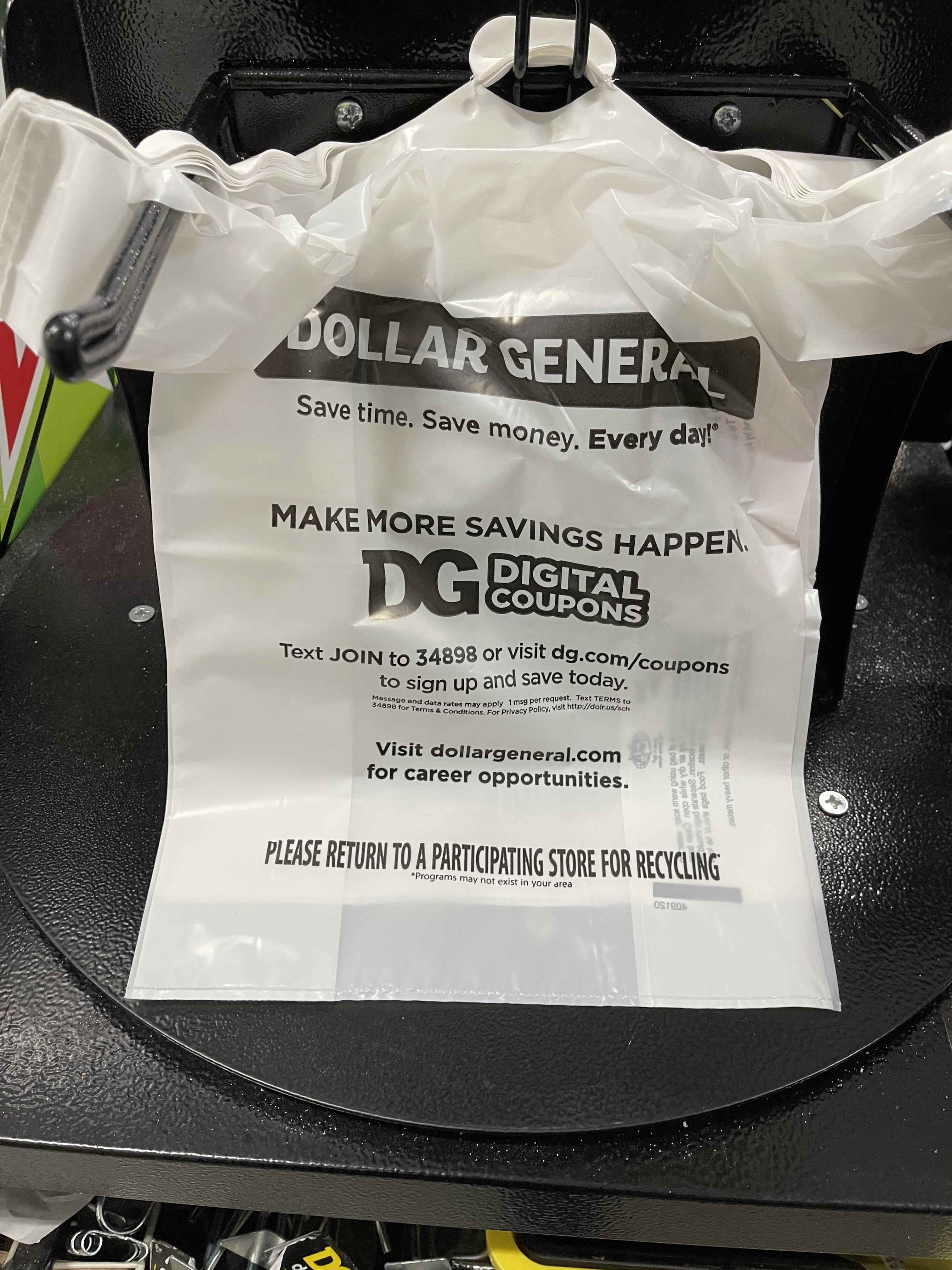 So my state ban single use plastic bags. So this is what we’re using