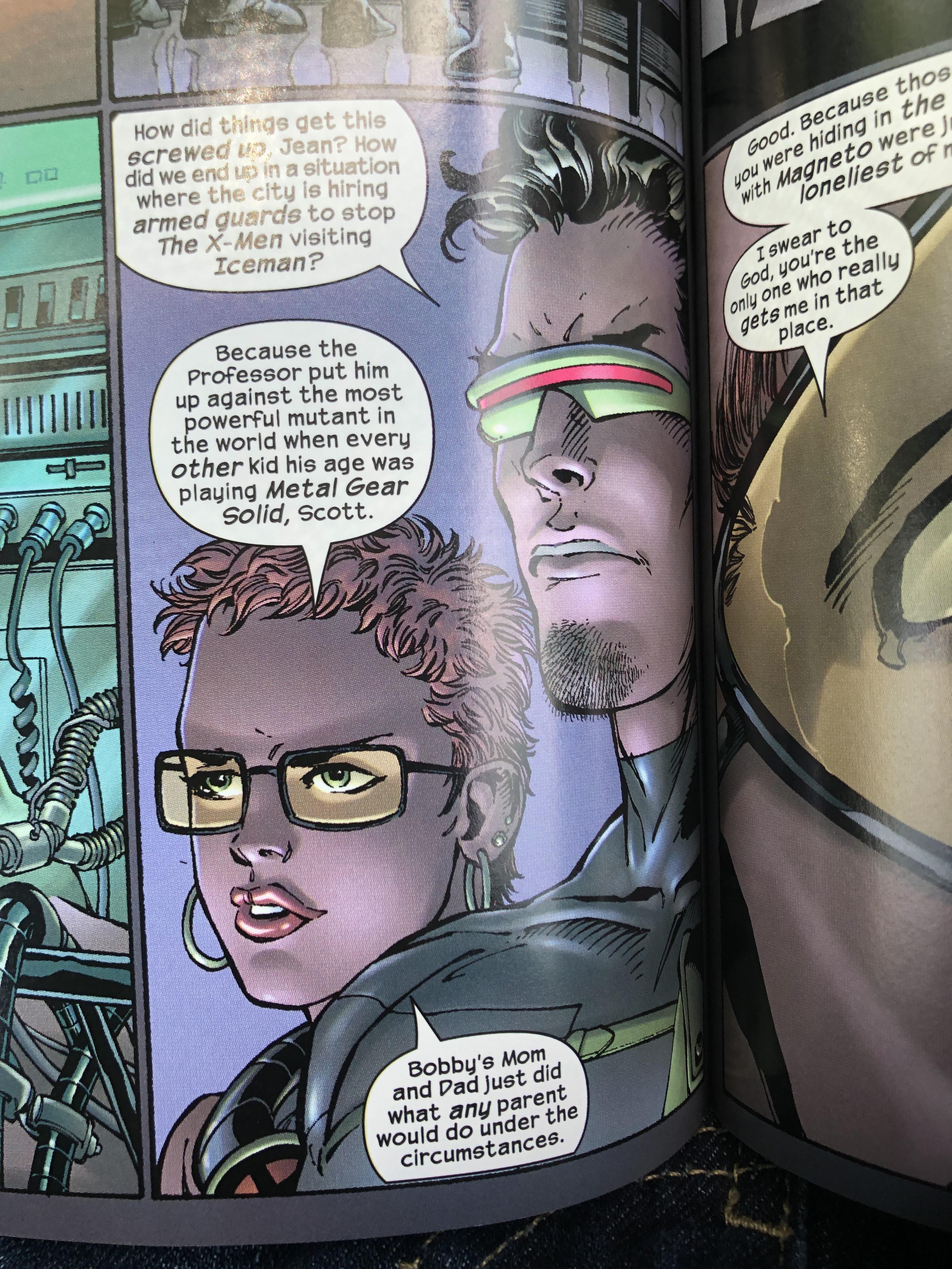 Reading X Men when! metalgearsolid