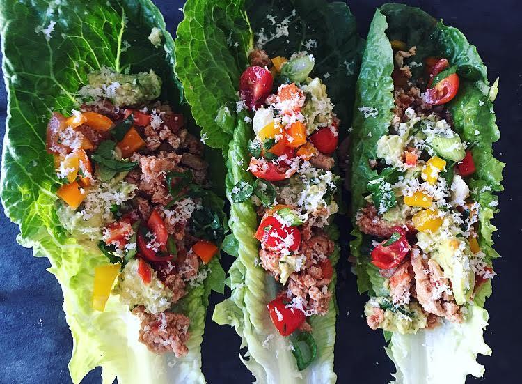 Ground Turkey Tacos in Lettuce Wraps r/ketorecipes