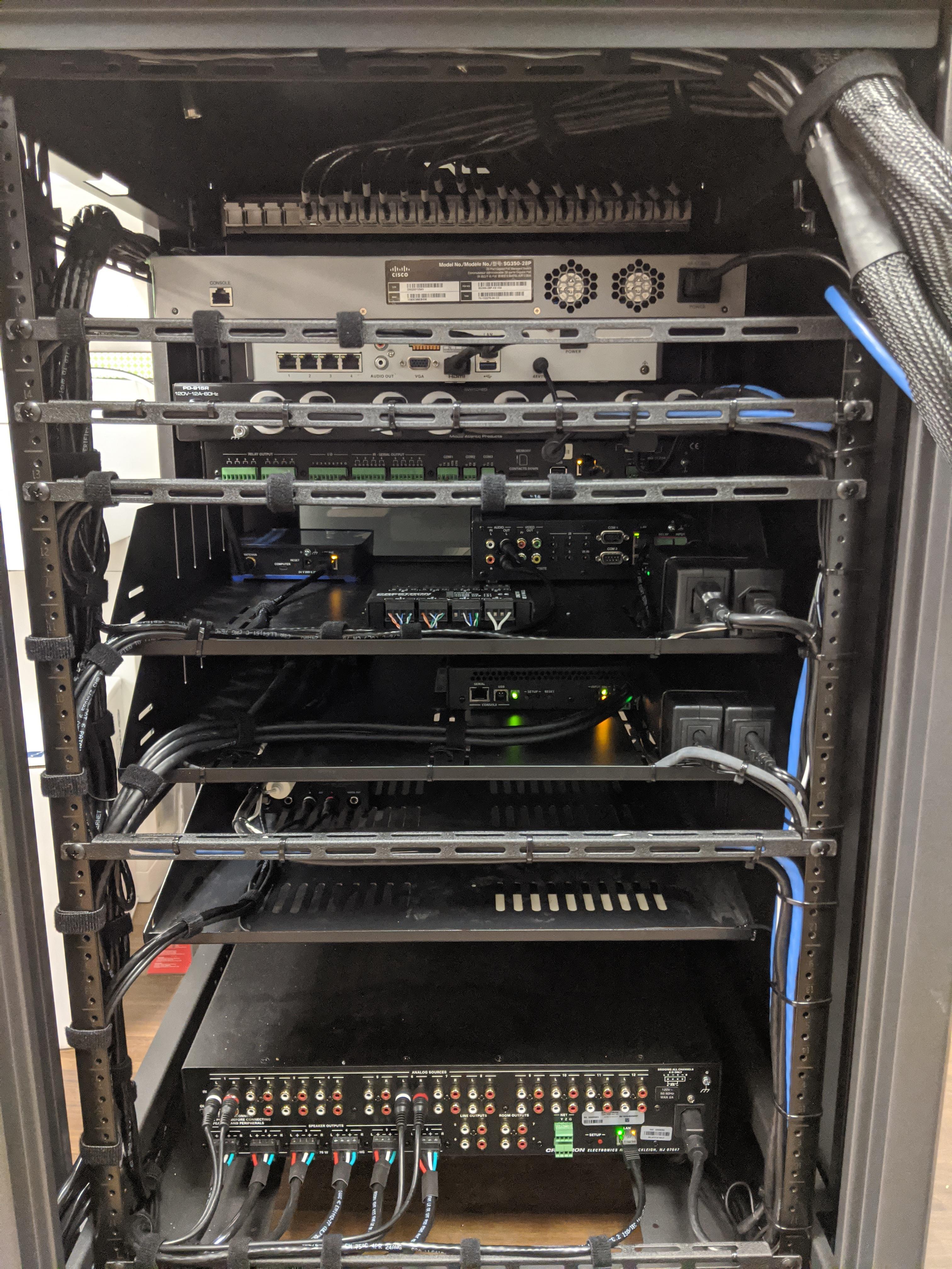 Office AV rack r/cableporn