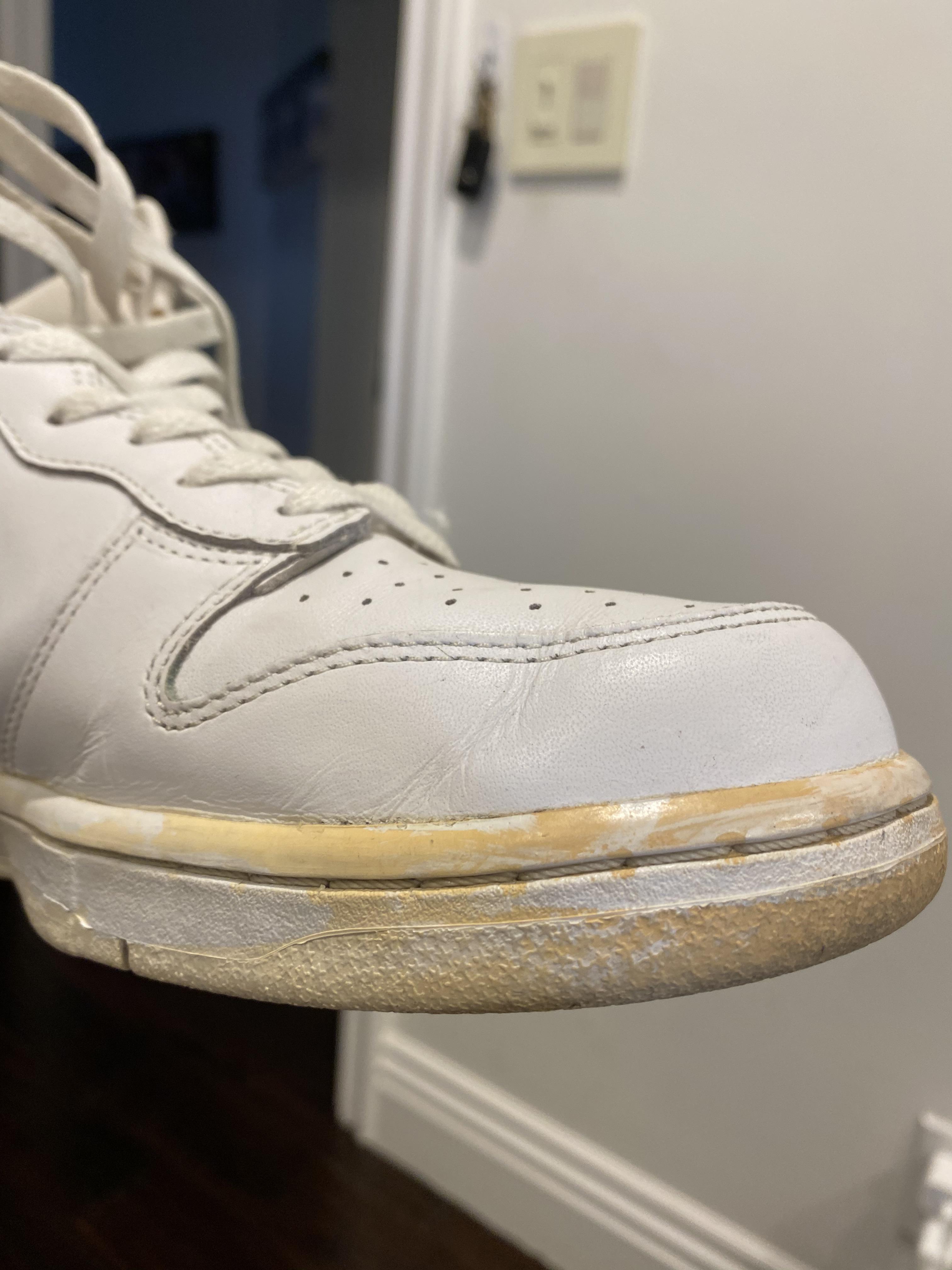 Would anyone know how to remove paint from the midsole? I bought them