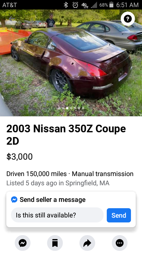 Damiens z is for sale for 3000 near me saw it on Facebook marketplace