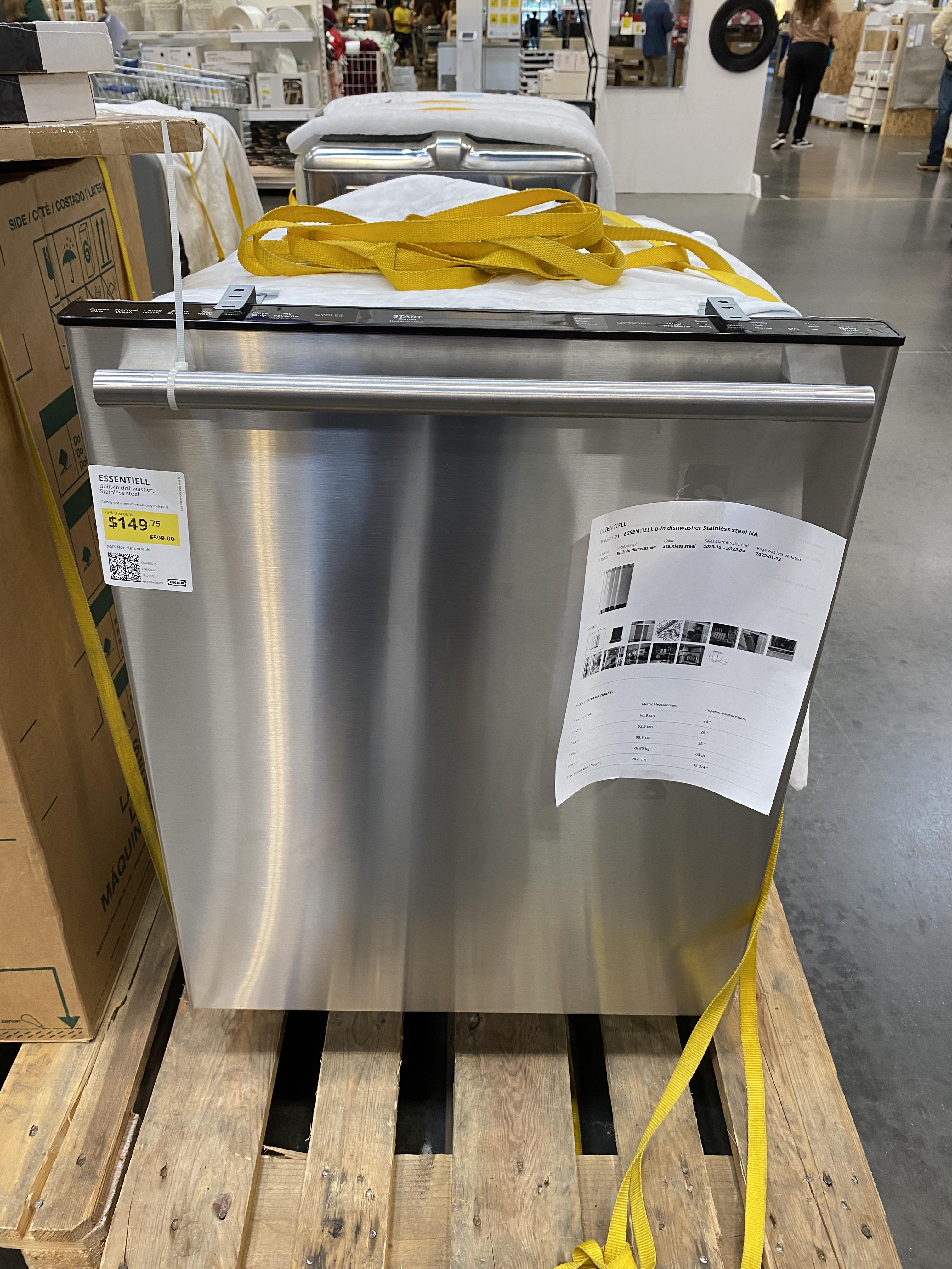 IKEA Display ESSENTIELL dishwasher. Worth it for 150? r/IKEA