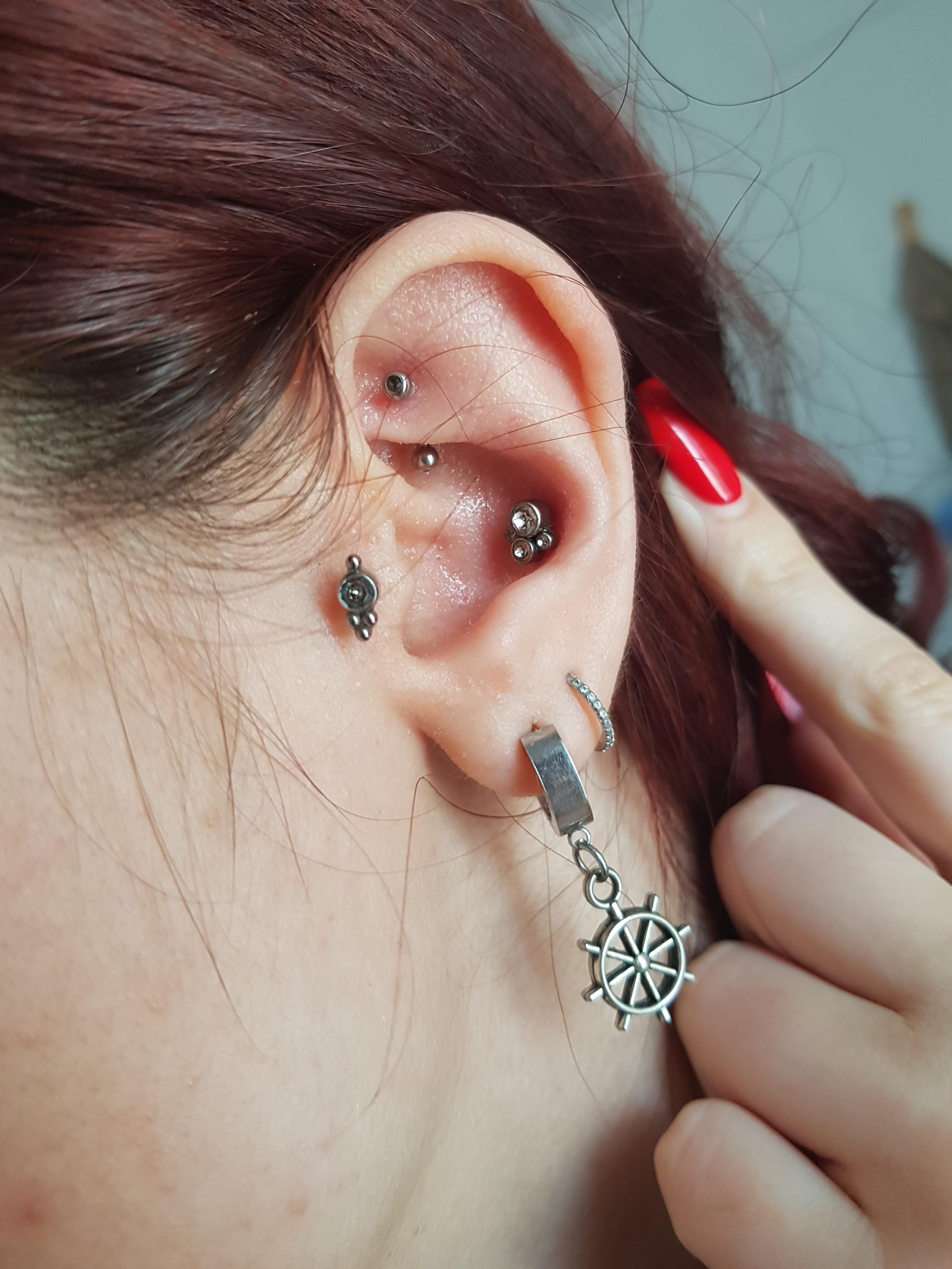 Any piercing for my left ear? Custom industrial or