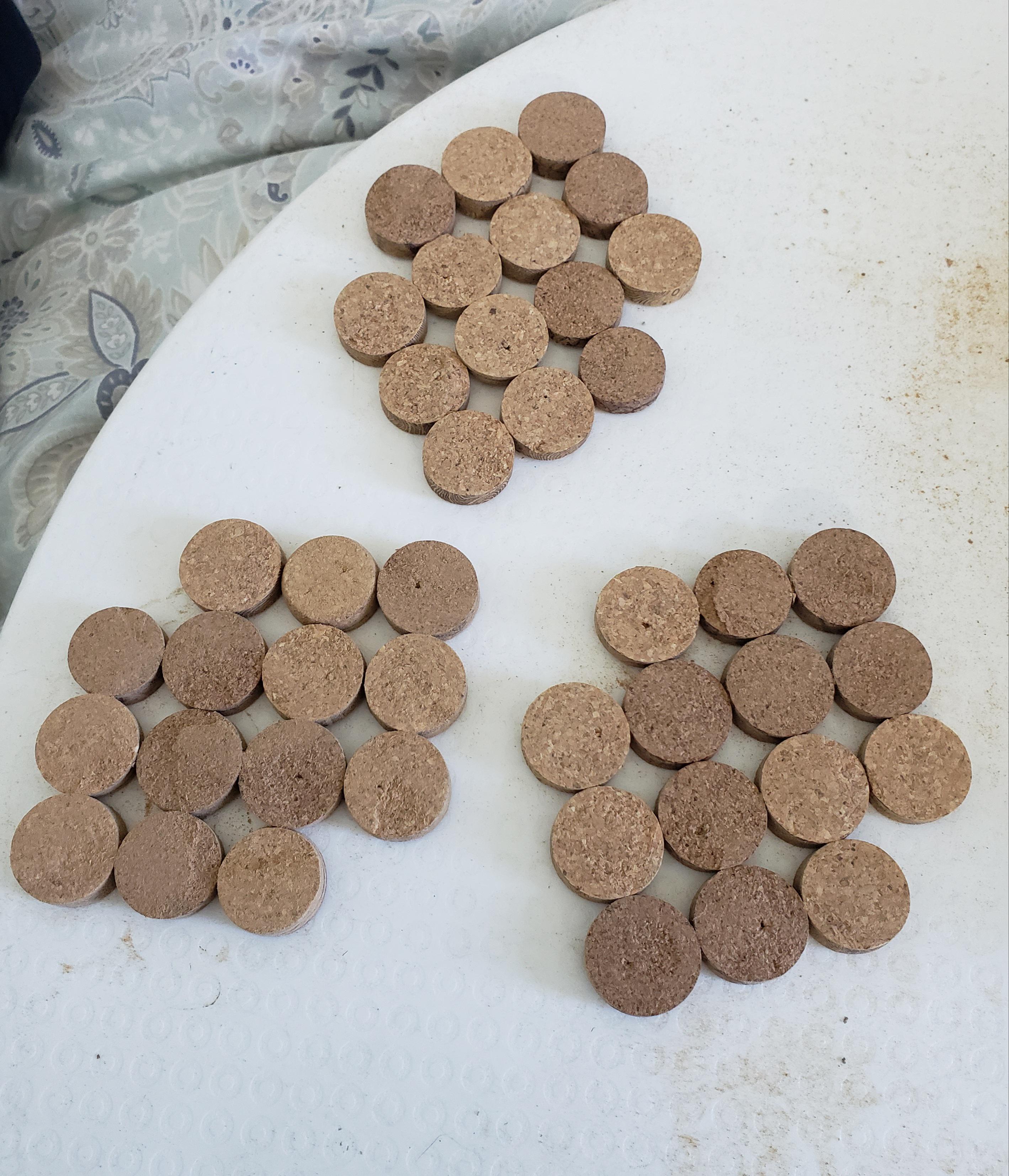 Had leftover wine corks, needed coasters. A fun little project and 2