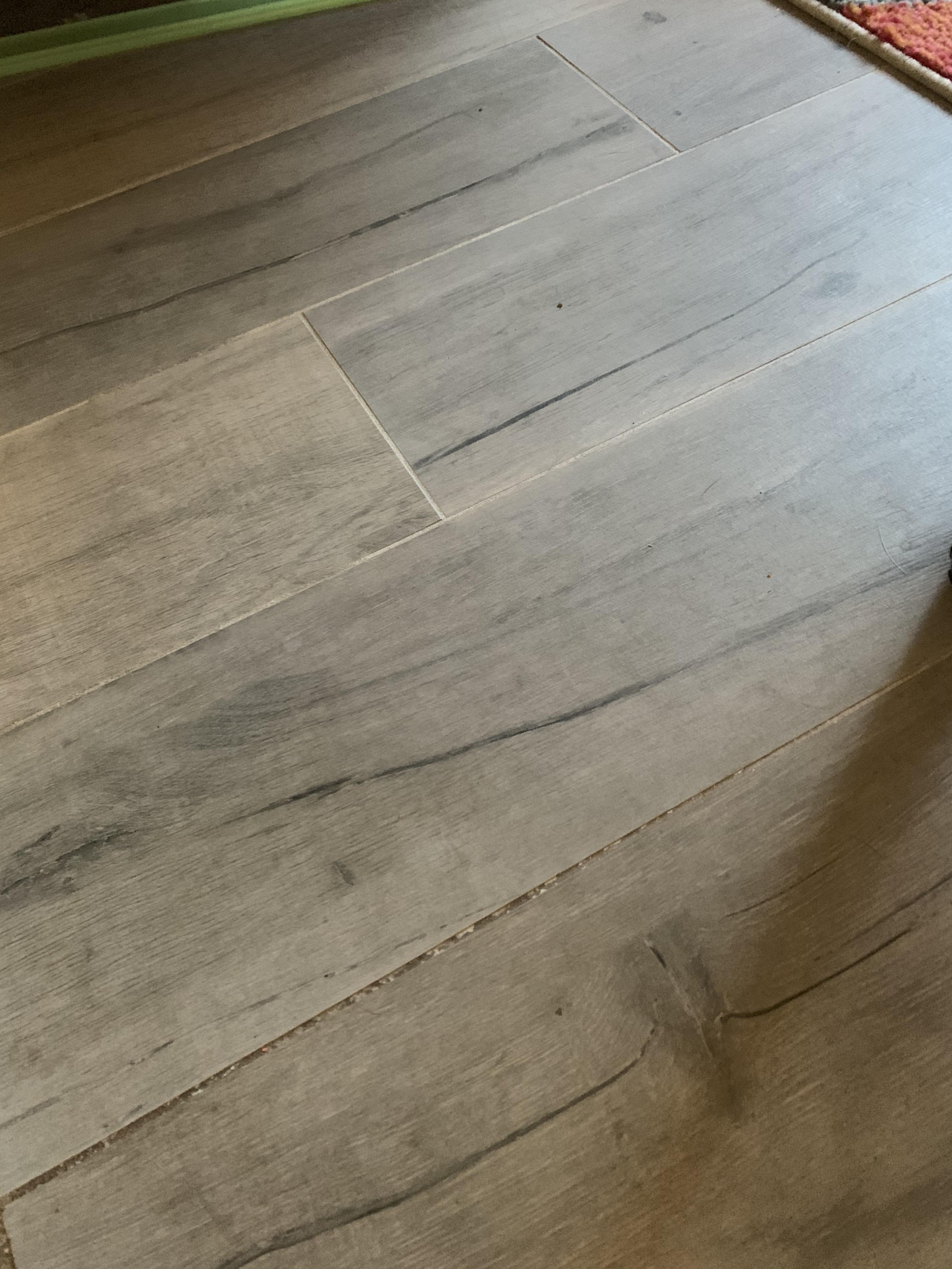 Faux wood porcelain tile as substrate ! I have spare tile in my garage