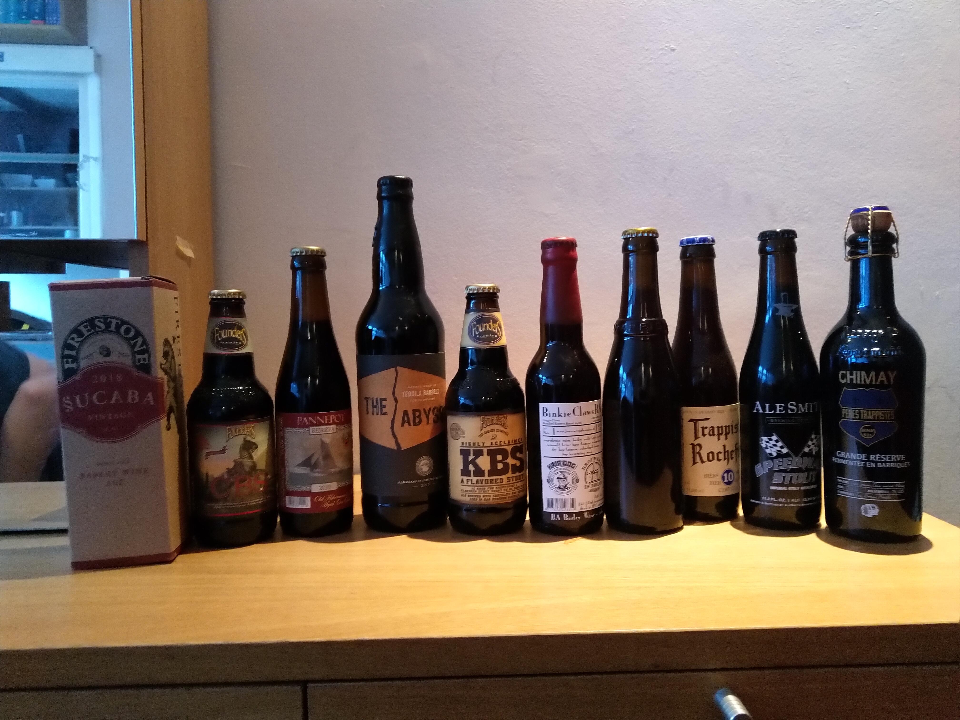Trying to get as much of the best beers rated last year