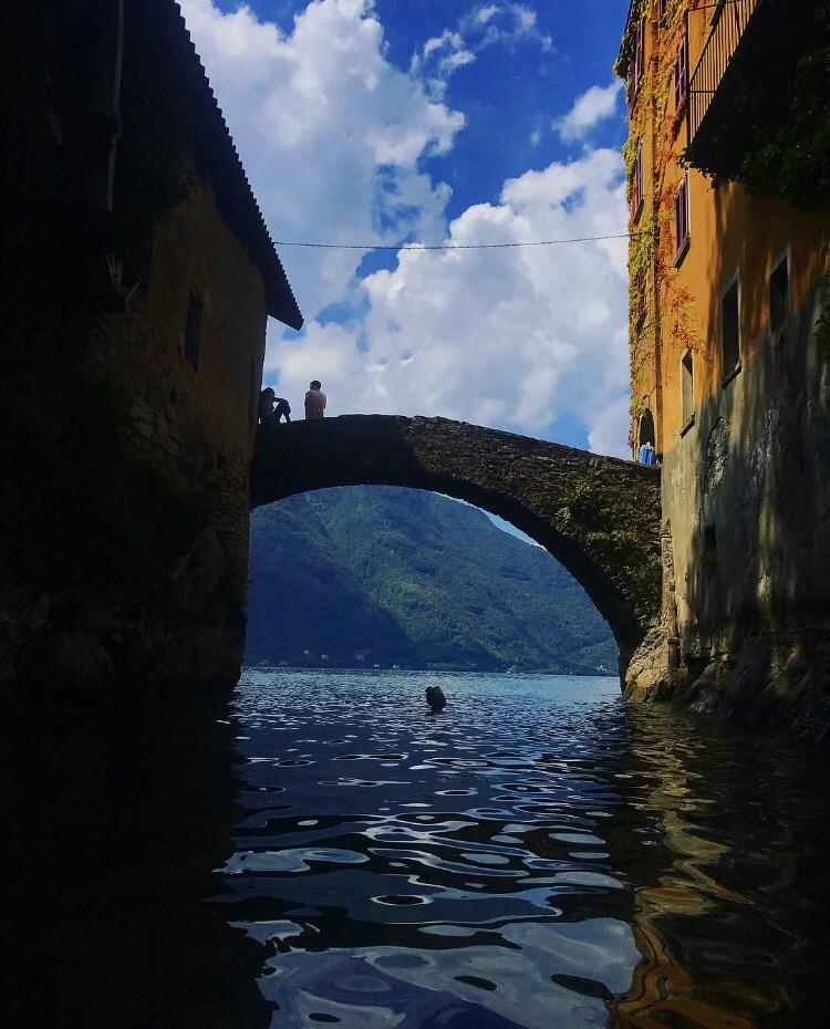 Went for a swim in Lake Como today. Probably the best open water