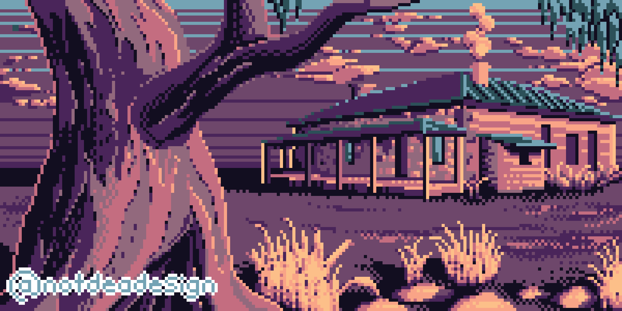 Pixelart Outback Australia 200x100, 8 Colours, OC r/PixelArt