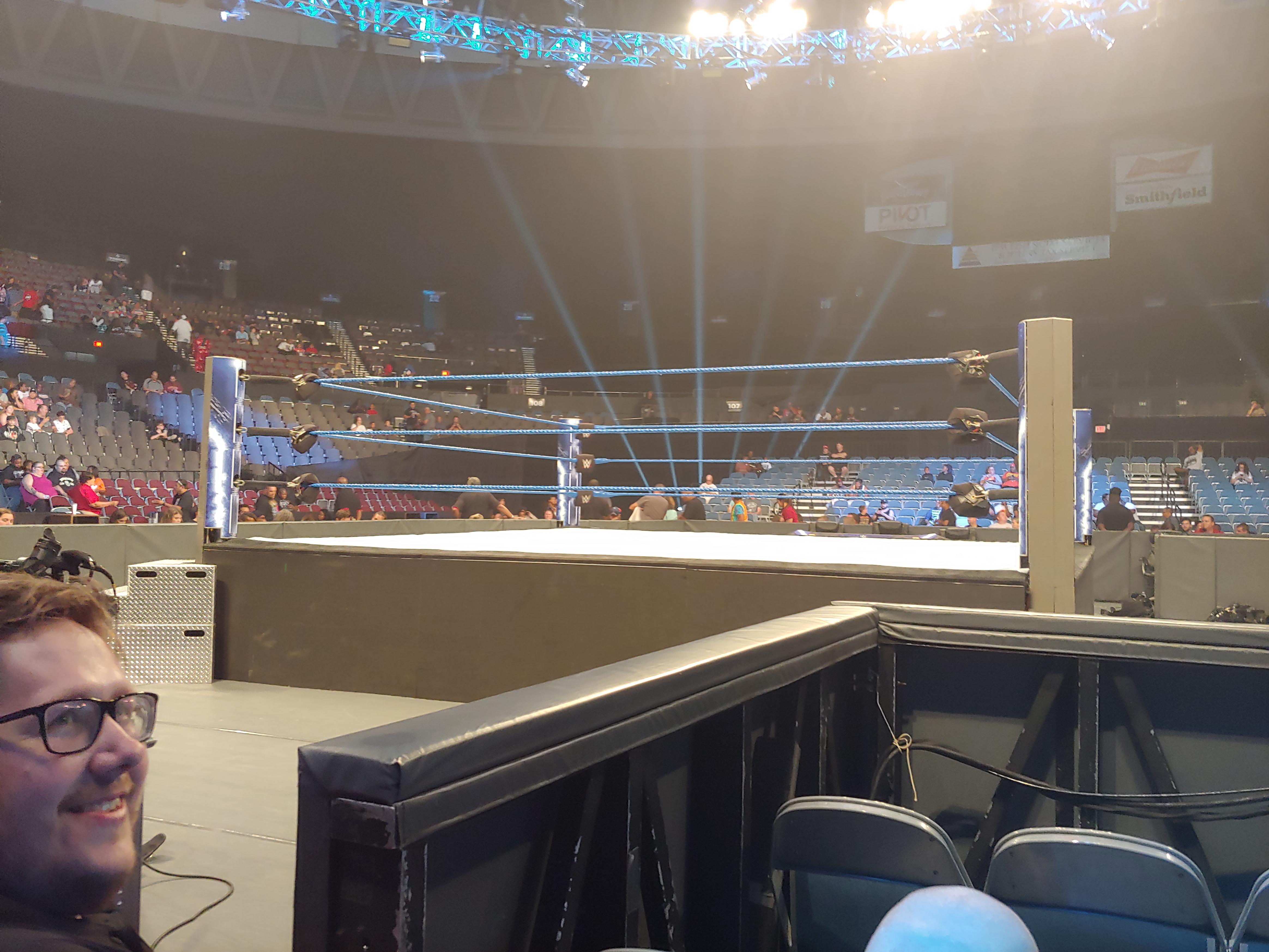 Our seats for Smackdown tonight!!! r/WWE
