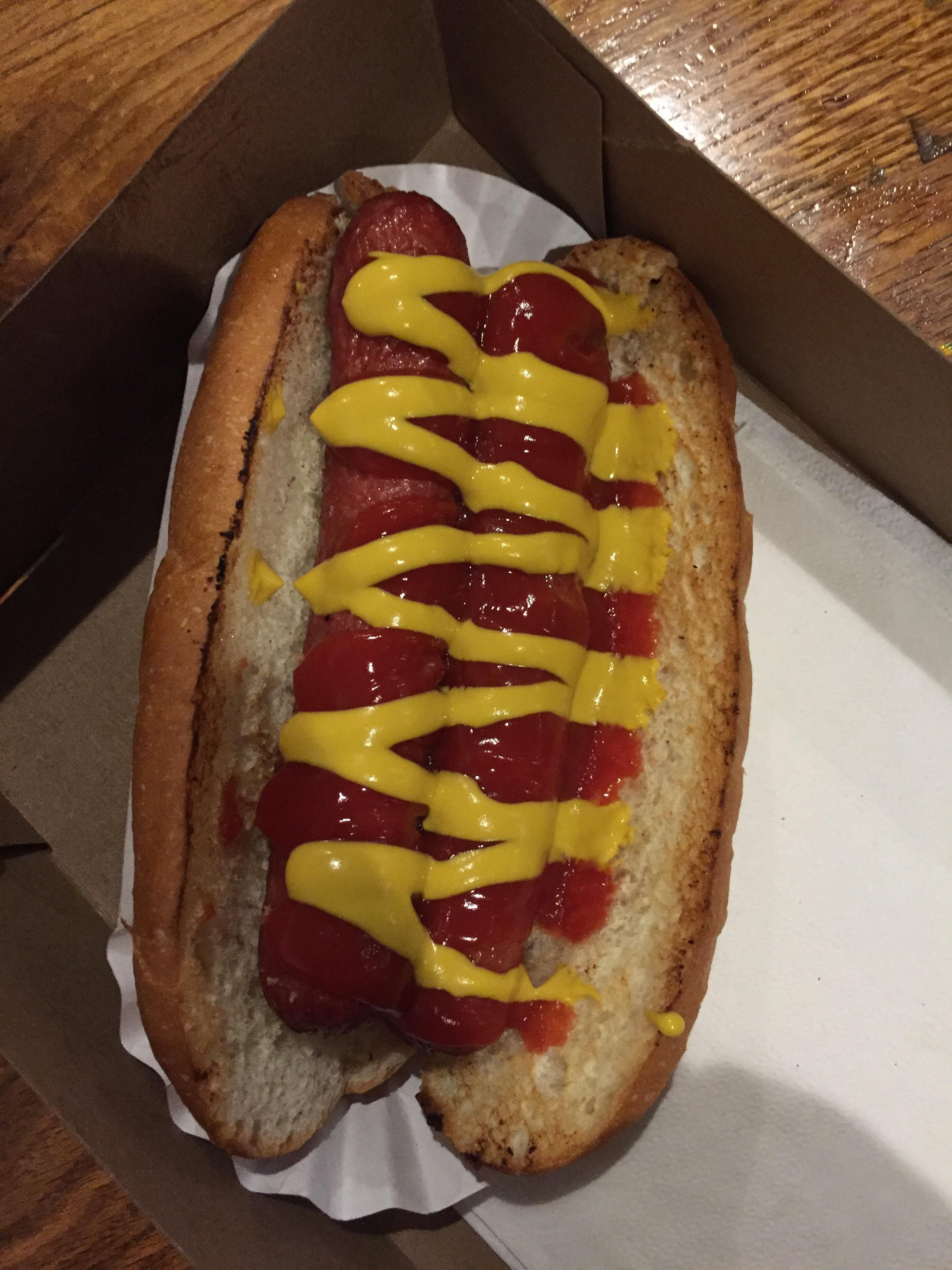 I ordered a double pipe classic from a hot dog vendor. 2 dogs at the