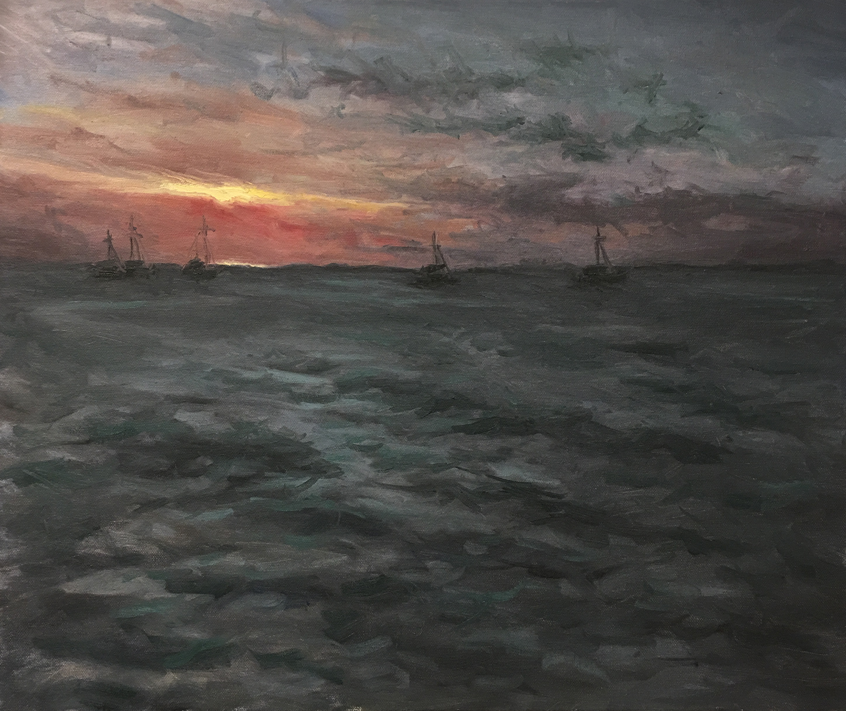 Witches going to their Sabbath, Luis Ricardo Falero, painting, 1878