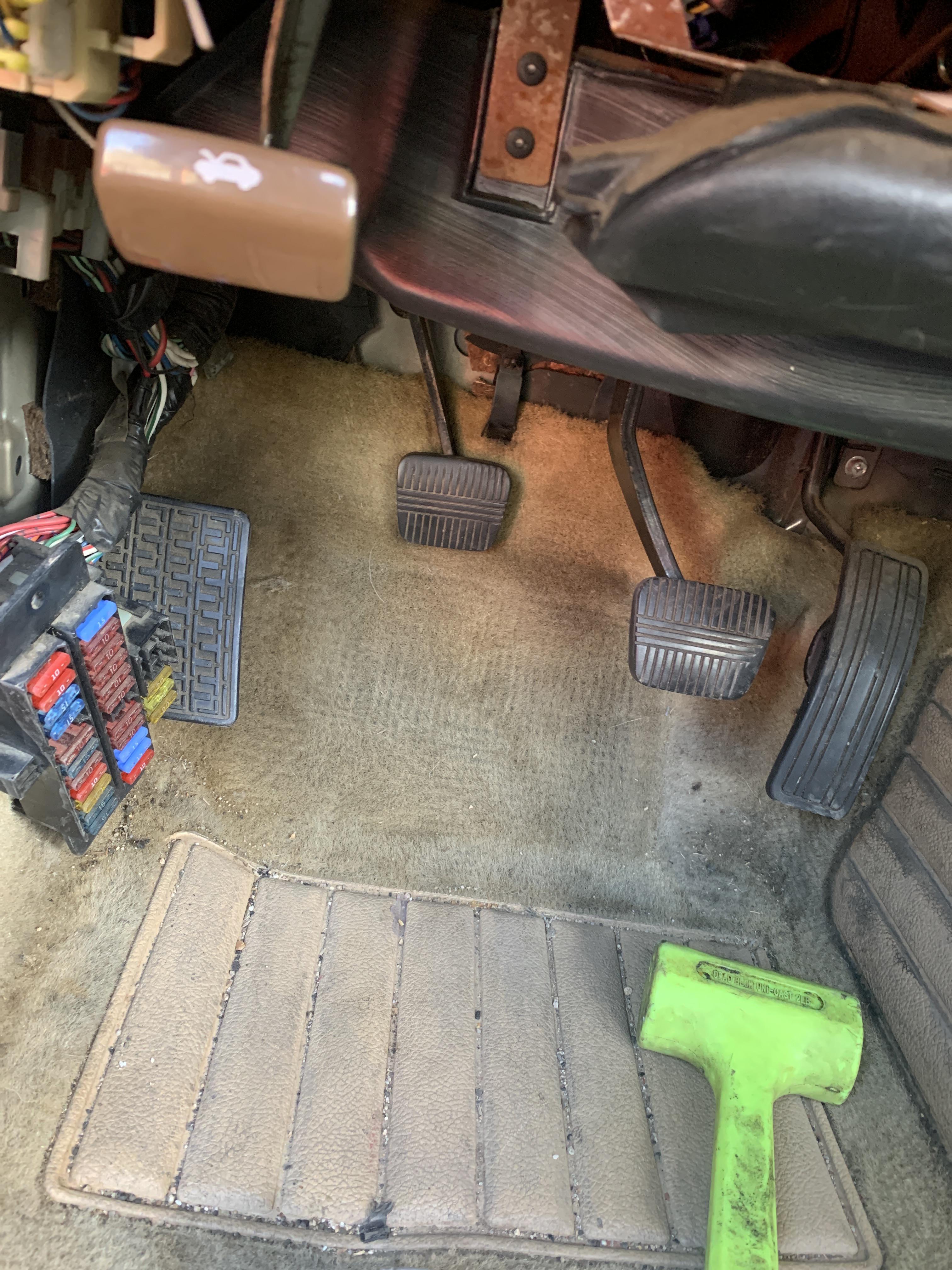 Clutch pedal stays down no pressure at all, pretty sure my friend undid