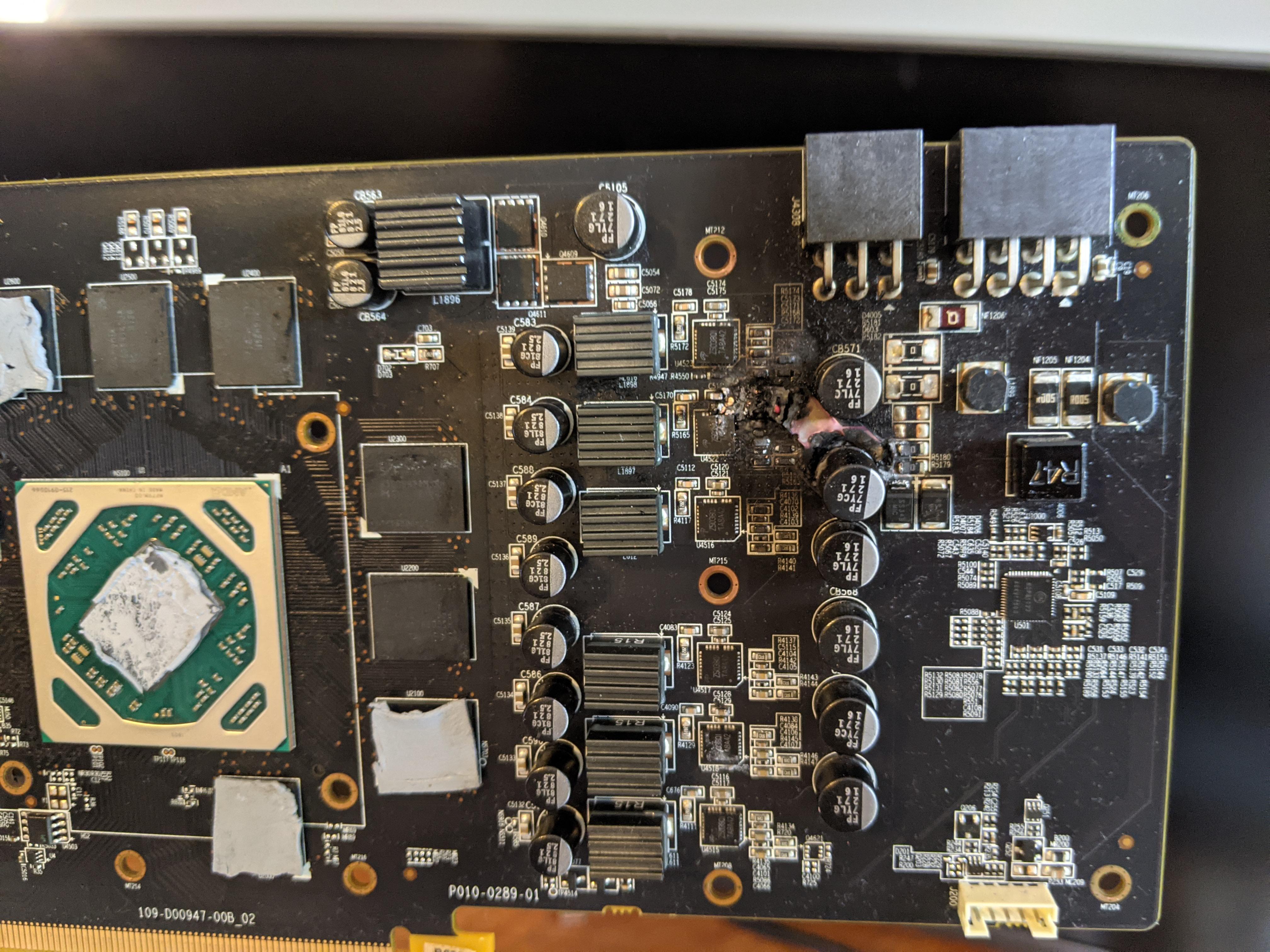 Anyone else had GPU burn outs with a sever PSU? r/gpumining