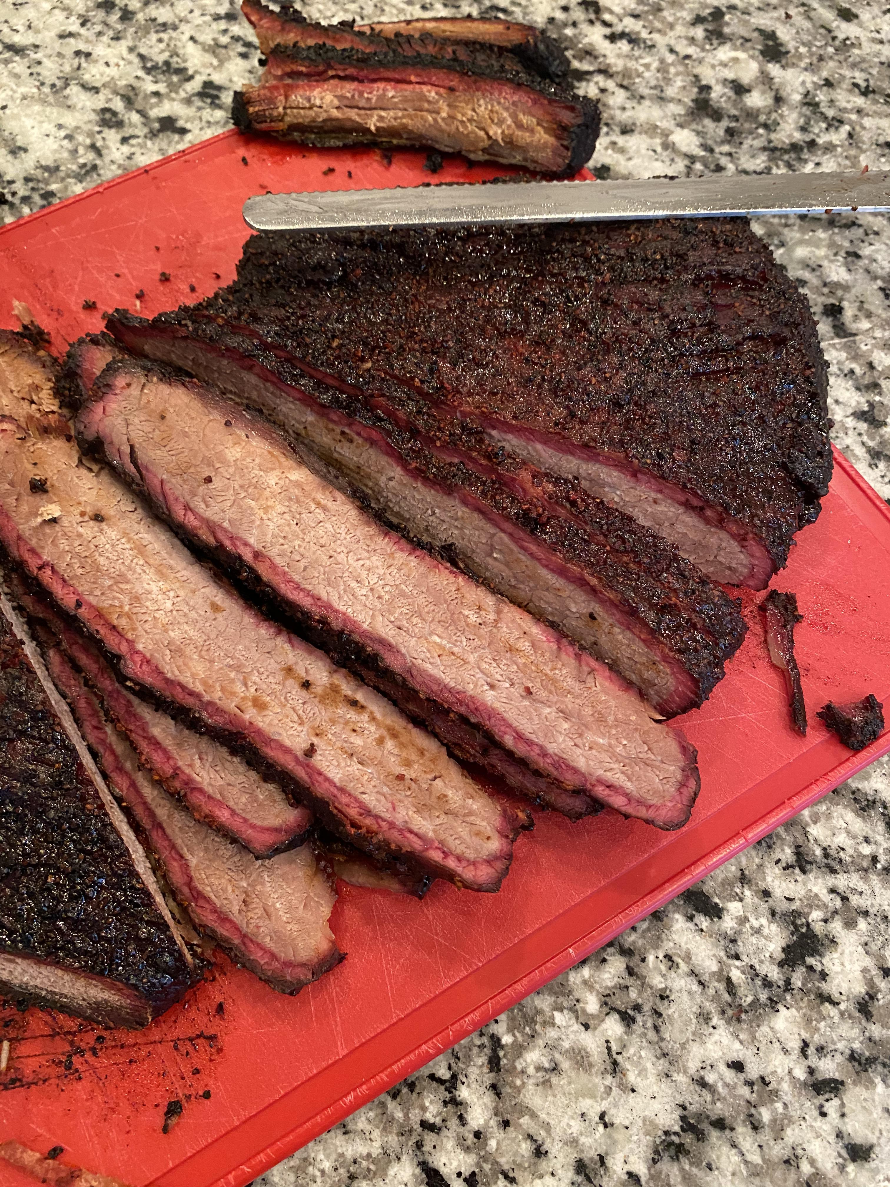 2nd brisket ever 12 lb packer trimmed to 1/4” fat cap and removed