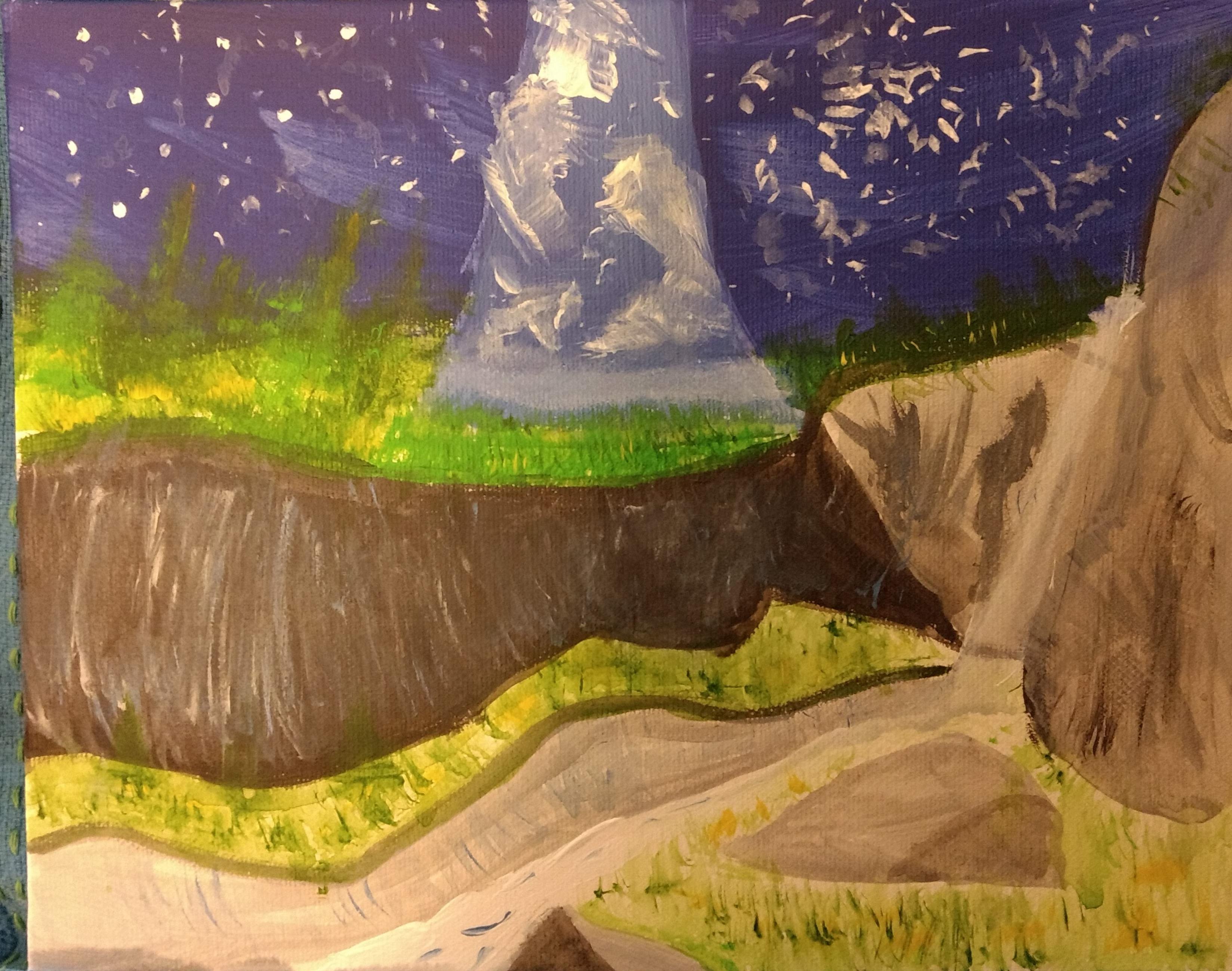 So I just did my first Halo Acrylic Painting! (Alpha Halo) I know it's