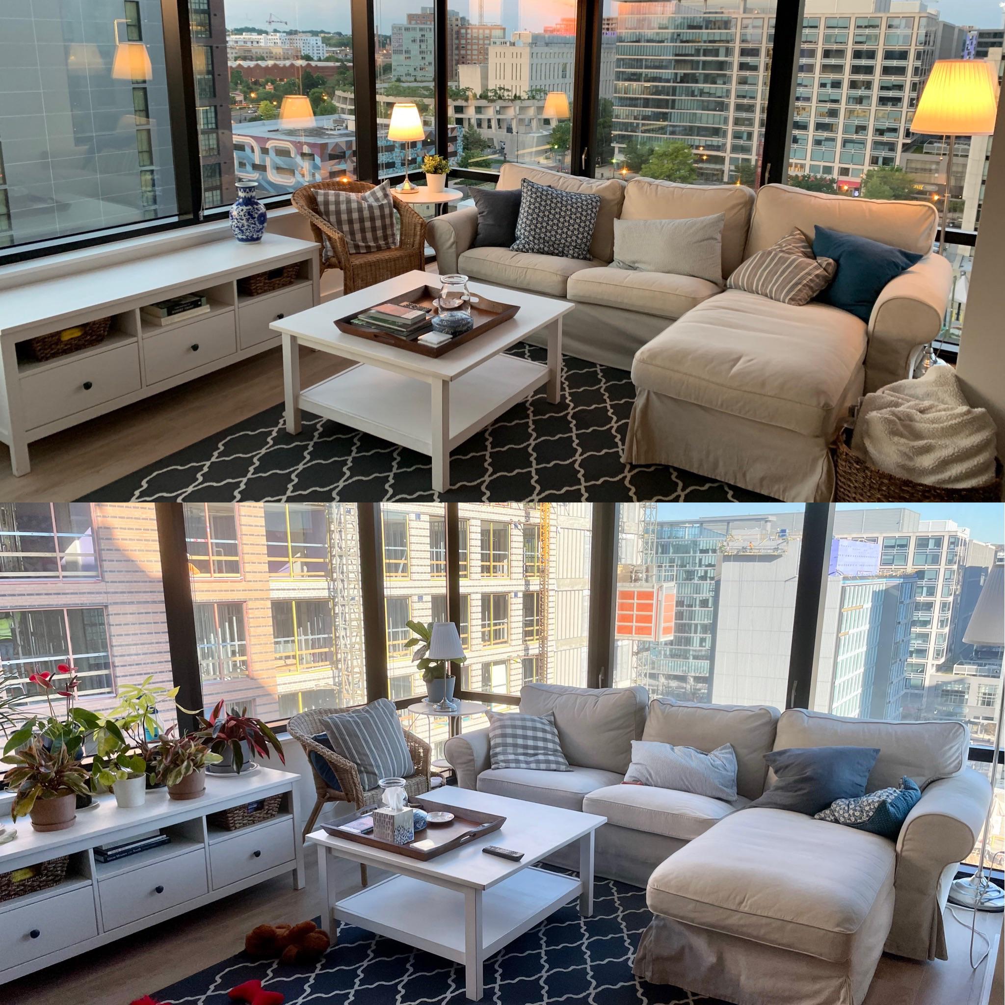 The view from my apartment when I moved in vs. now r/Wellthatsucks